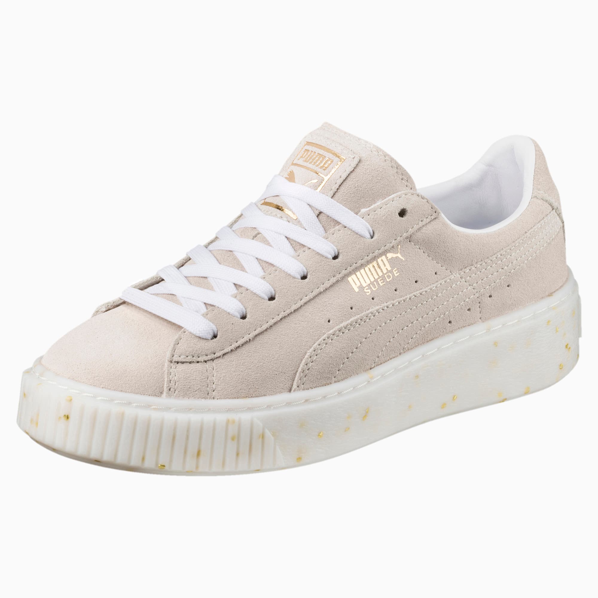 puma suede platform uomo grigio