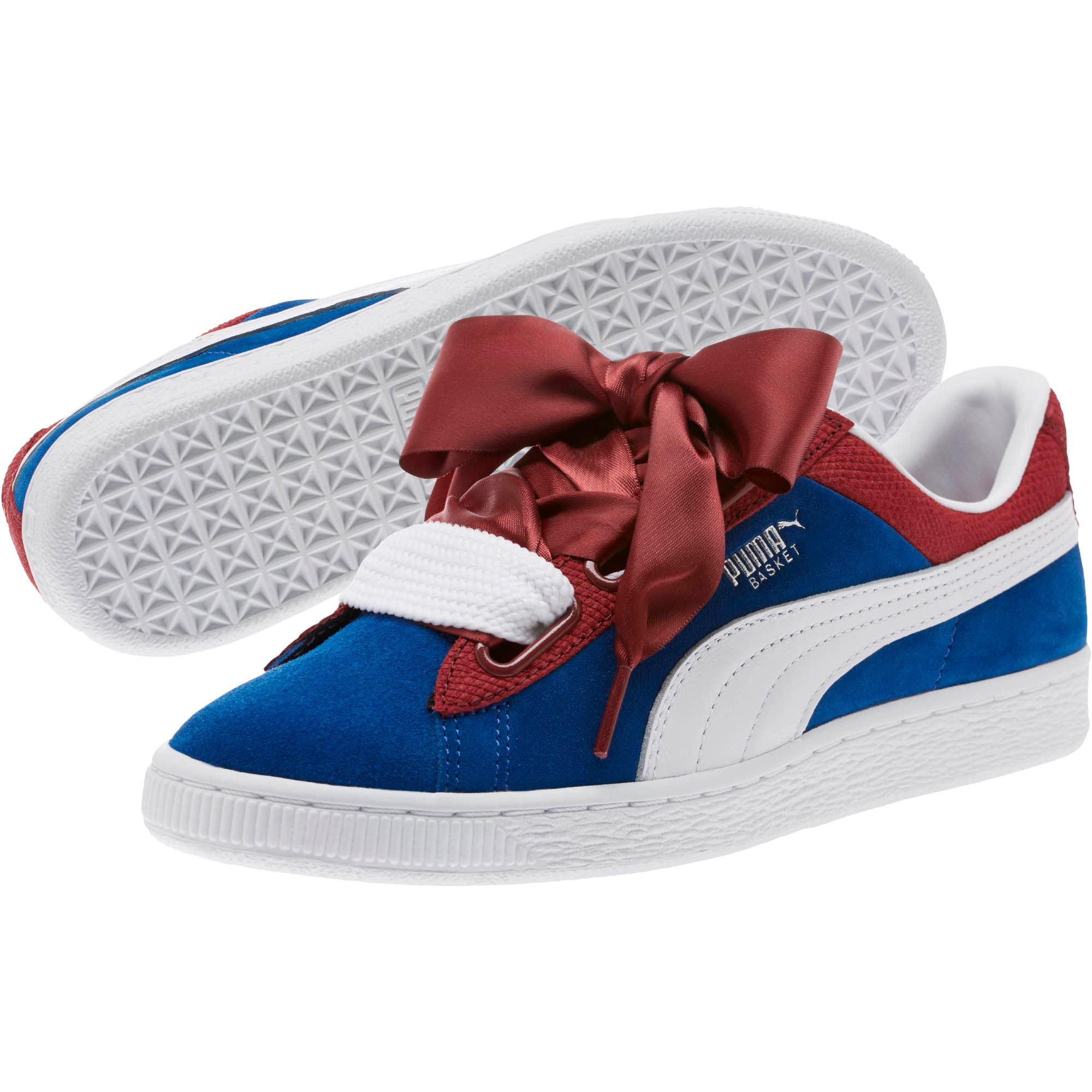 Puma basket heart colorblock sneakers sale