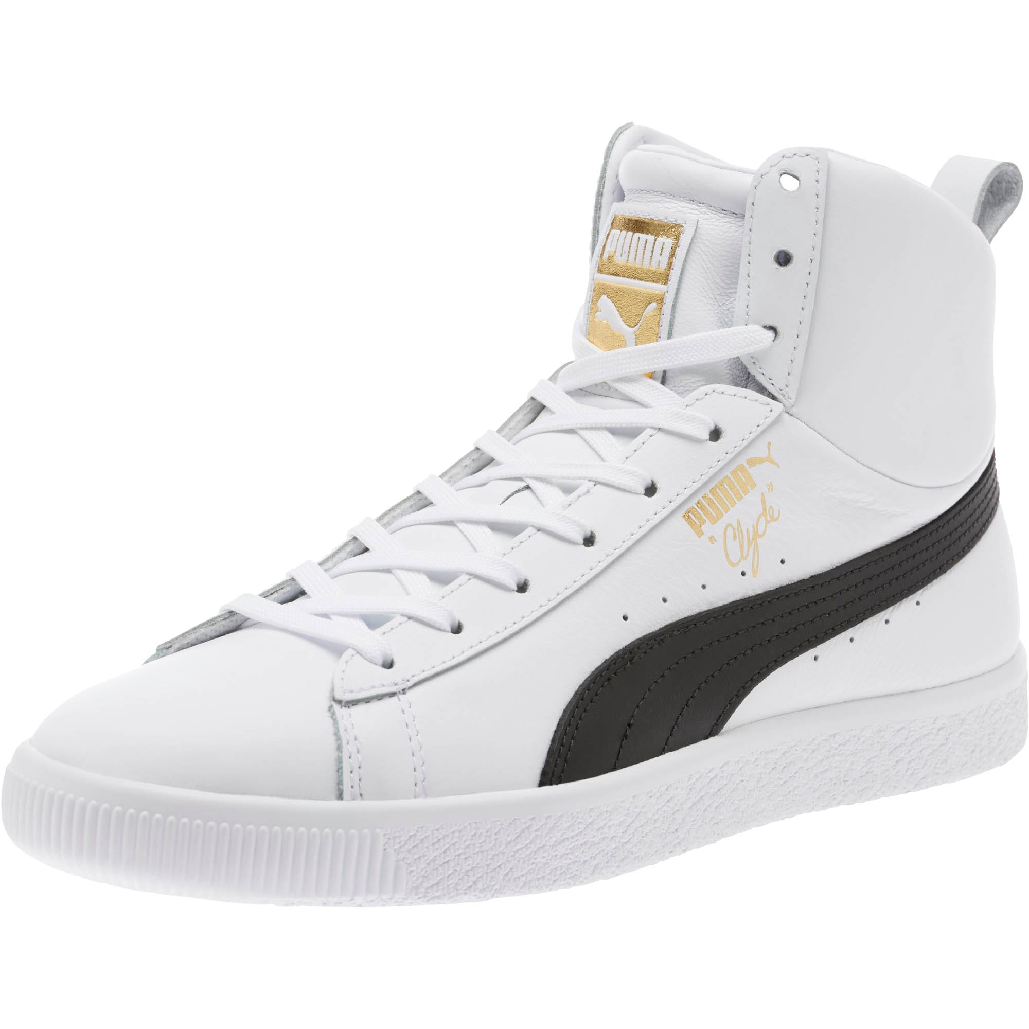 puma high top white sneakers