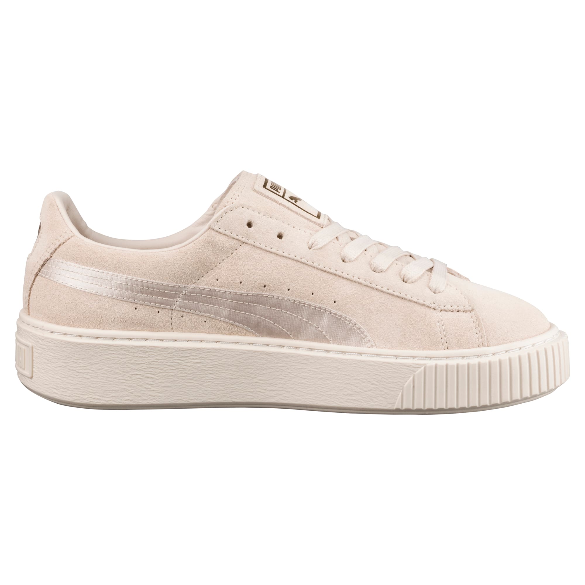 puma suede platform cream