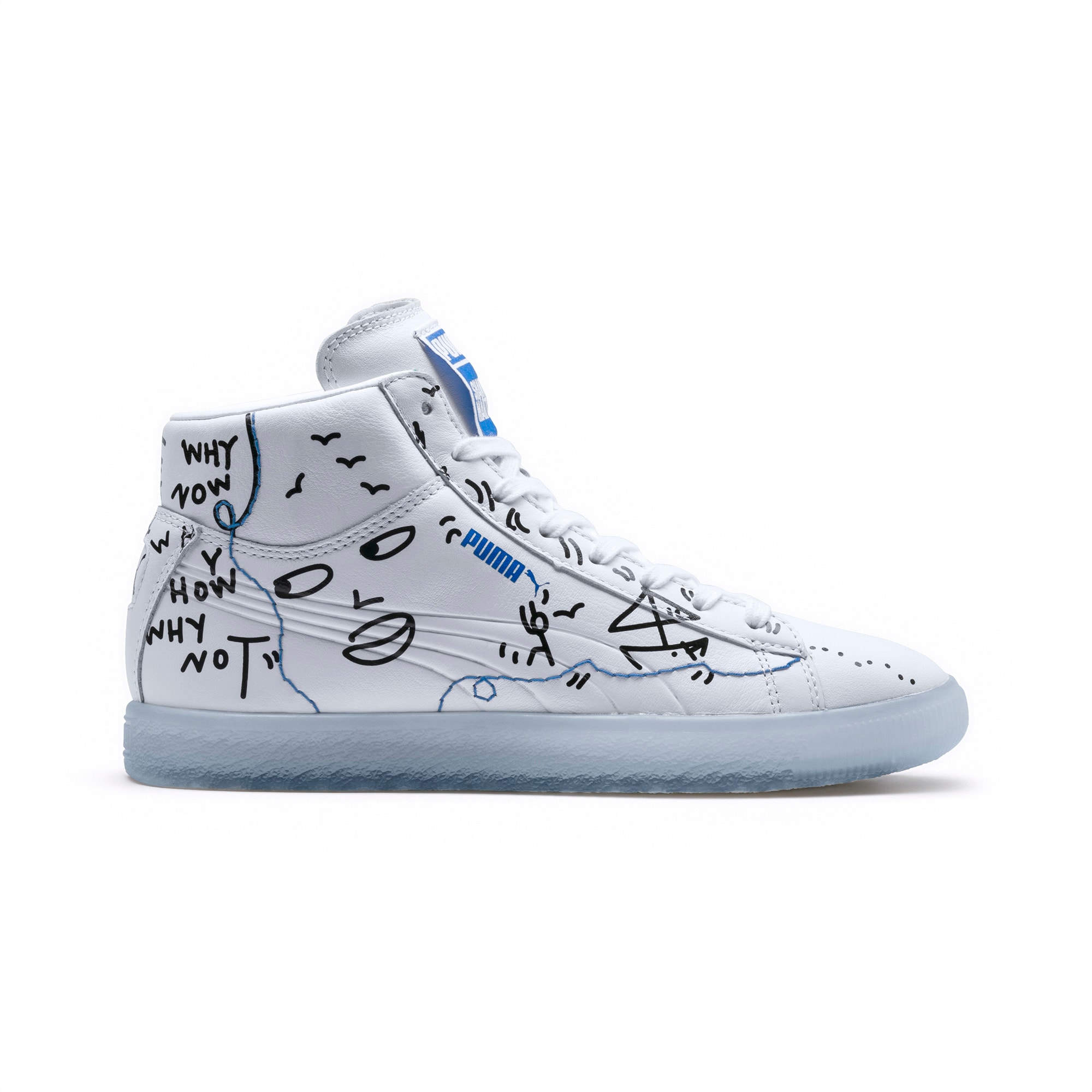 puma x shantell martin clyde mid sneakers