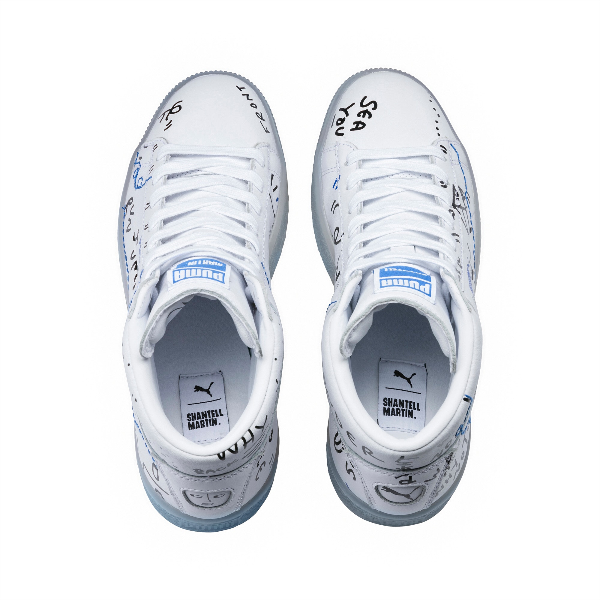 puma x shantell martin clyde mid sneakers