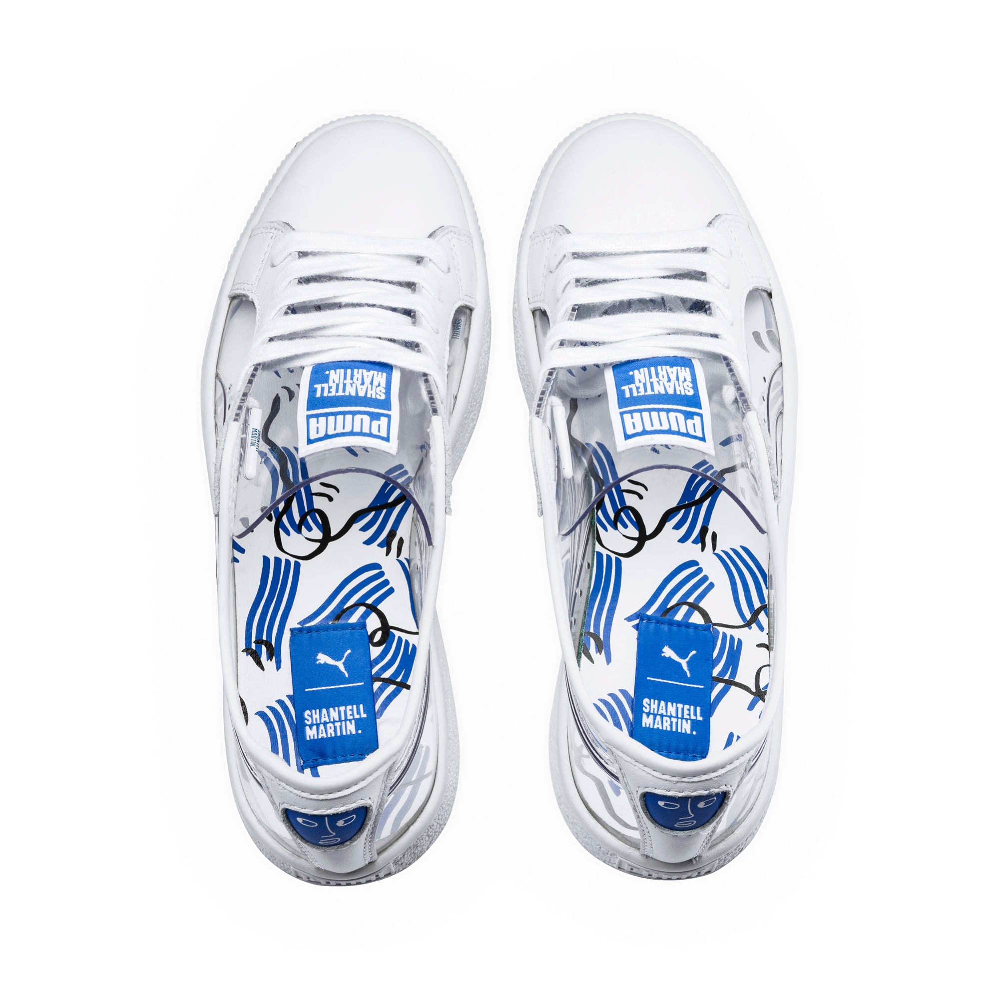 clear puma shoes