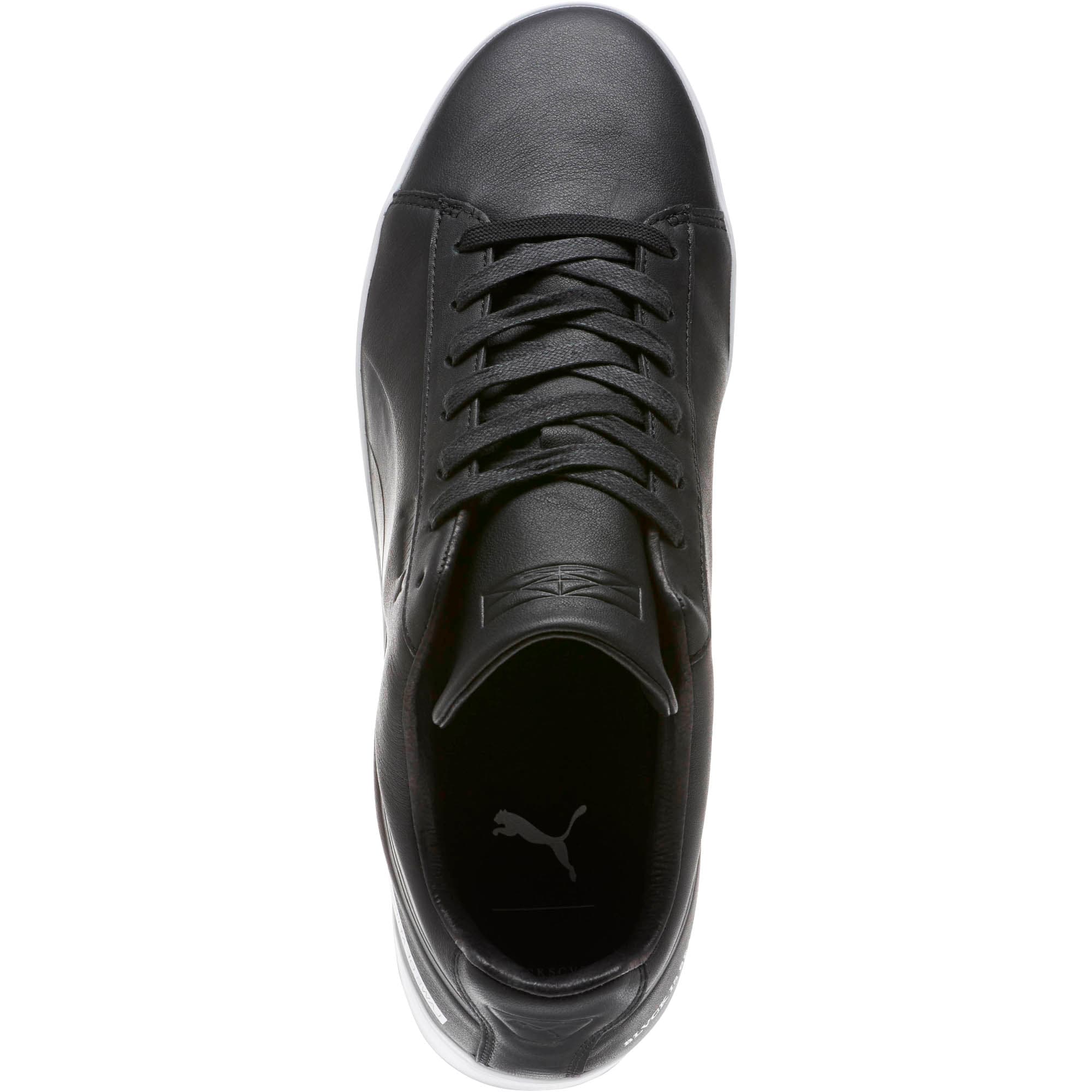 puma platform black and white