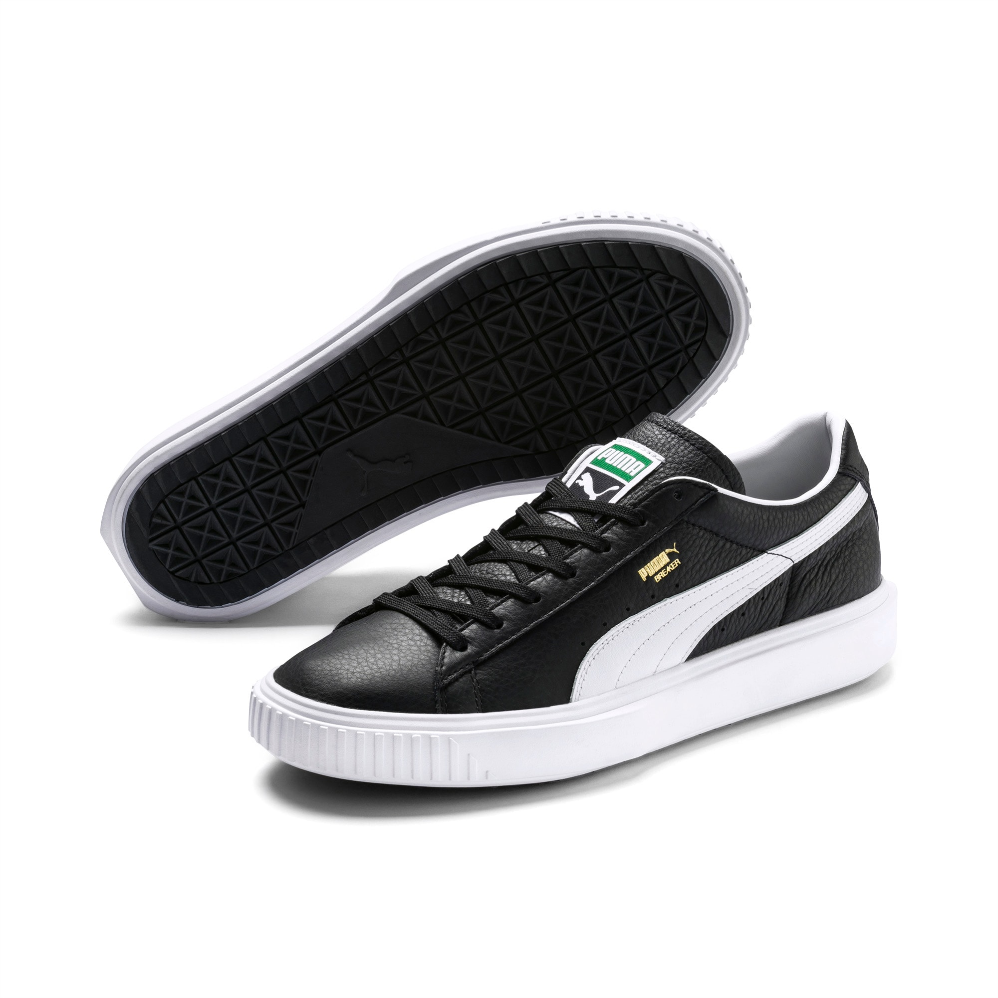 puma breaker leather white