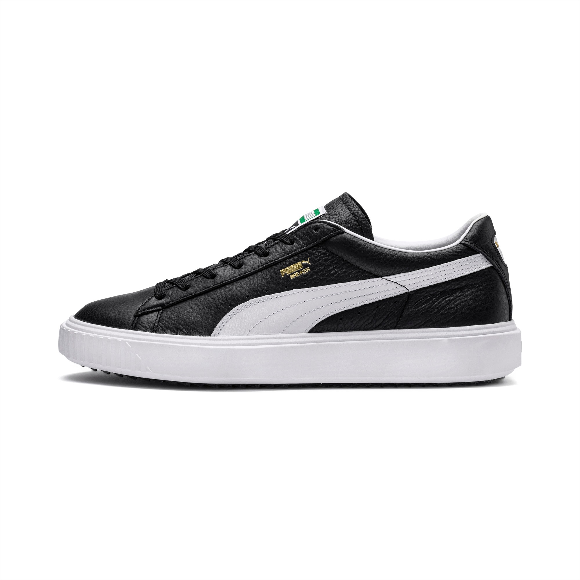 PUMA スニーカー　レザー　黒　23