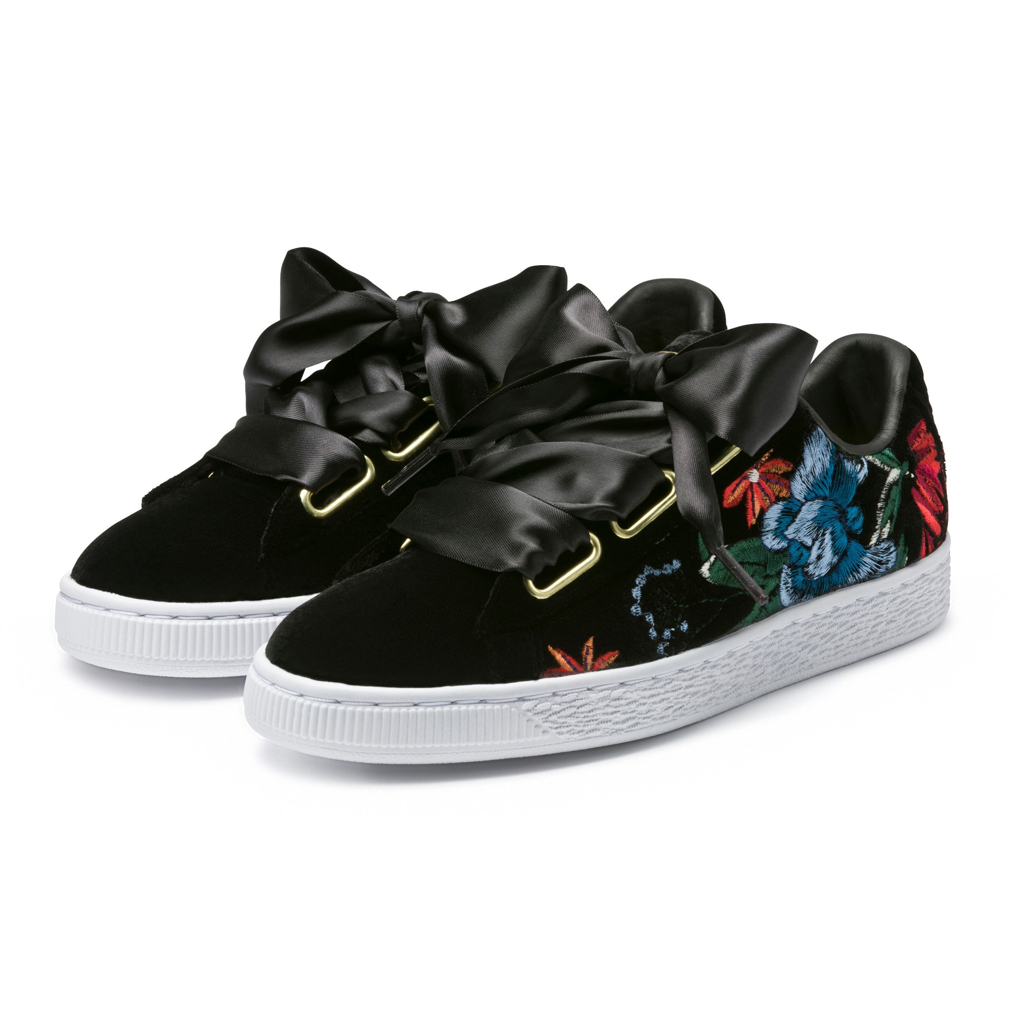 Puma basket heart bambina discount
