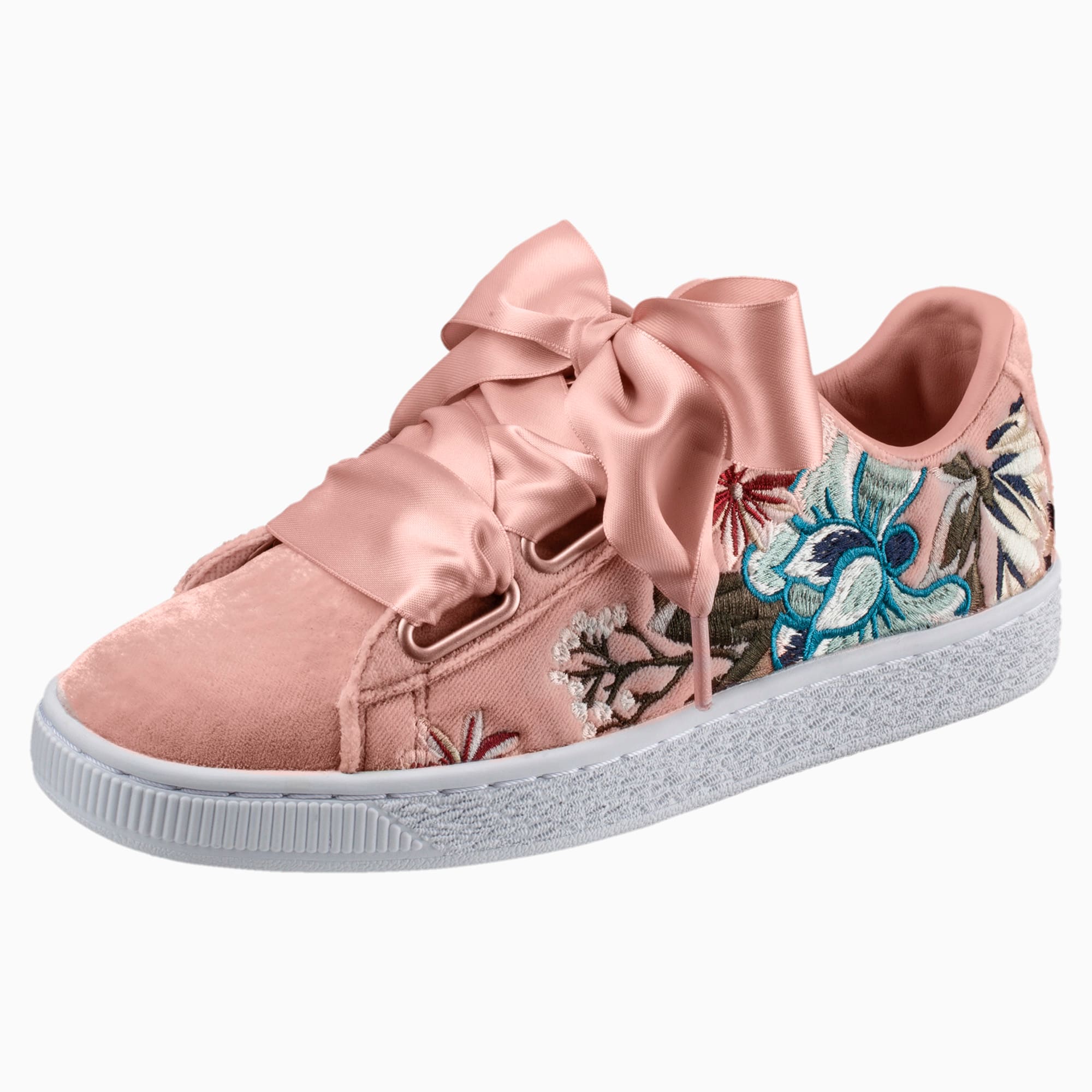 puma suede basket heart women's