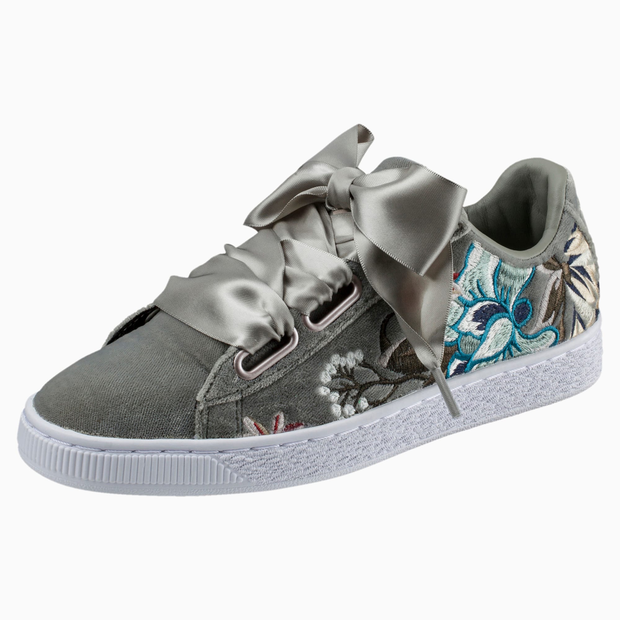 puma embroidered trainers