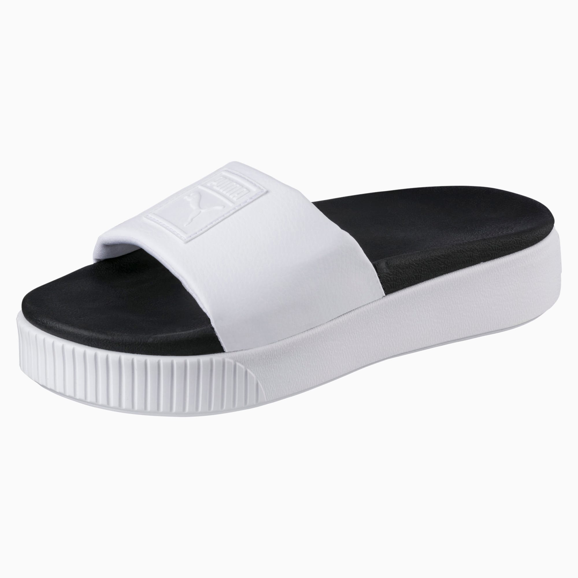 Puma white platform sandals clearance