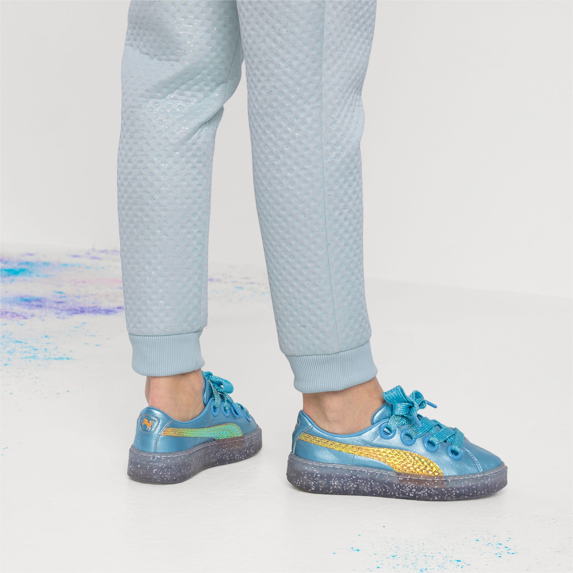 puma platform glitter