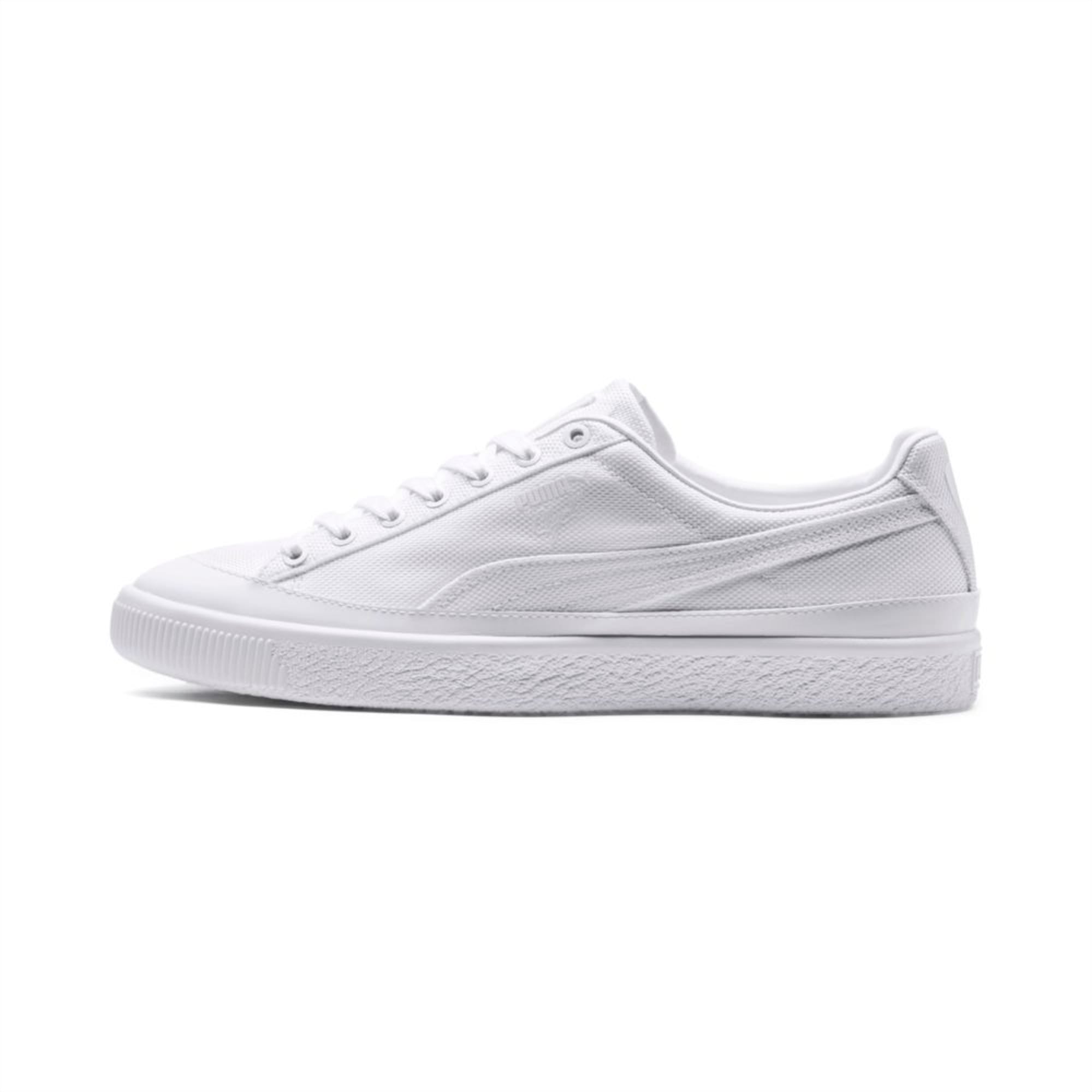 puma clyde rubber toe white