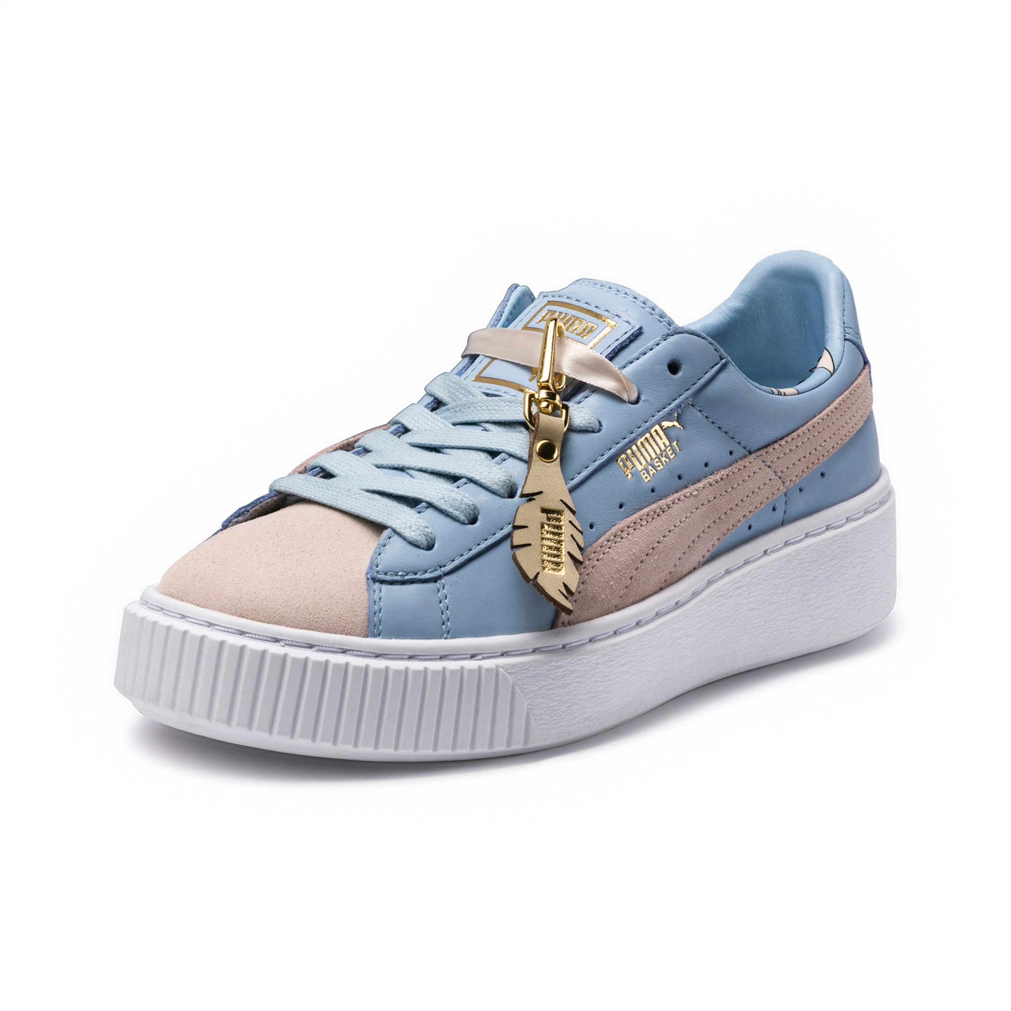 puma platform basket sneakers