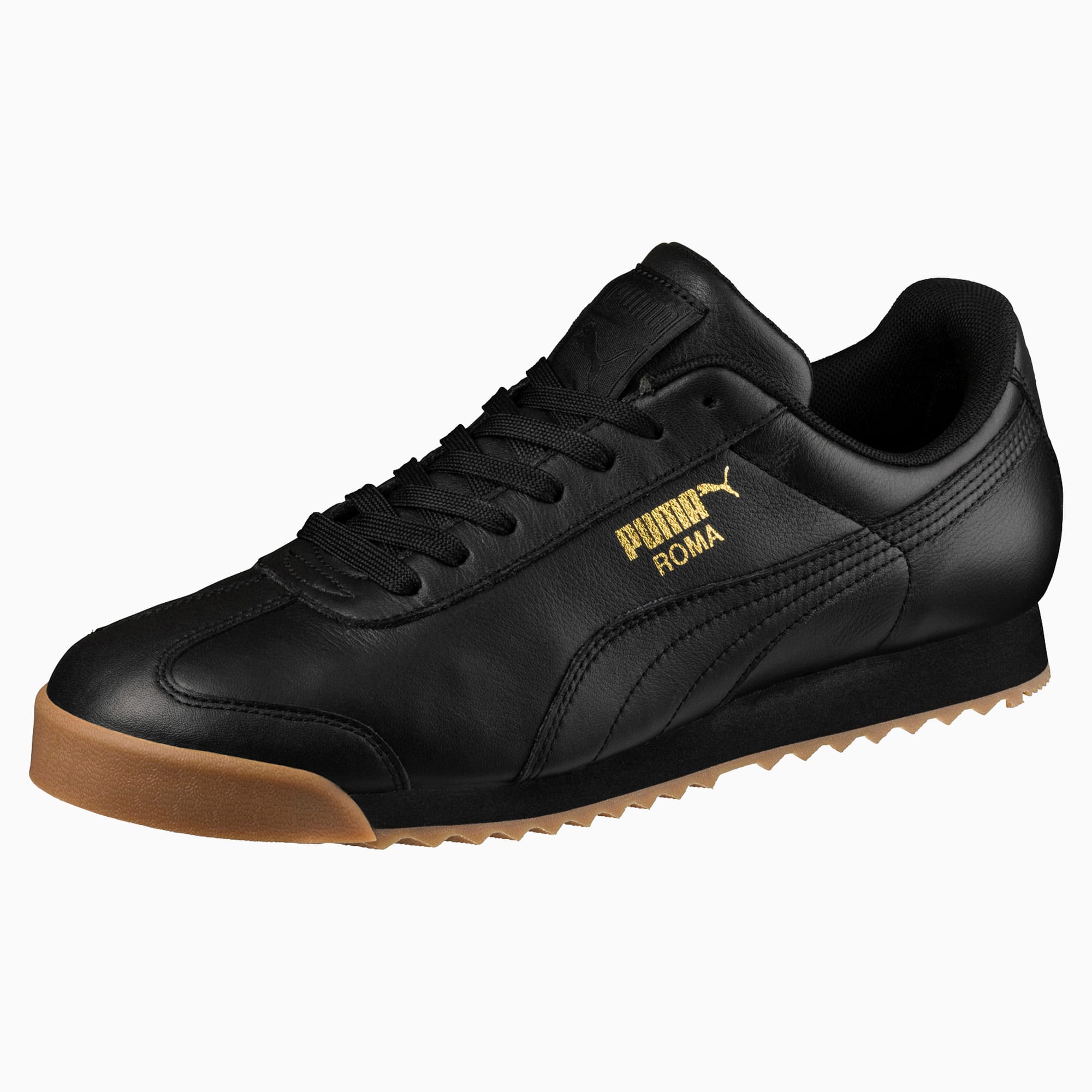 Roma Classic Gum Trainers | Puma Black-Puma Team Gold | PUMA Shopback x PUMA |