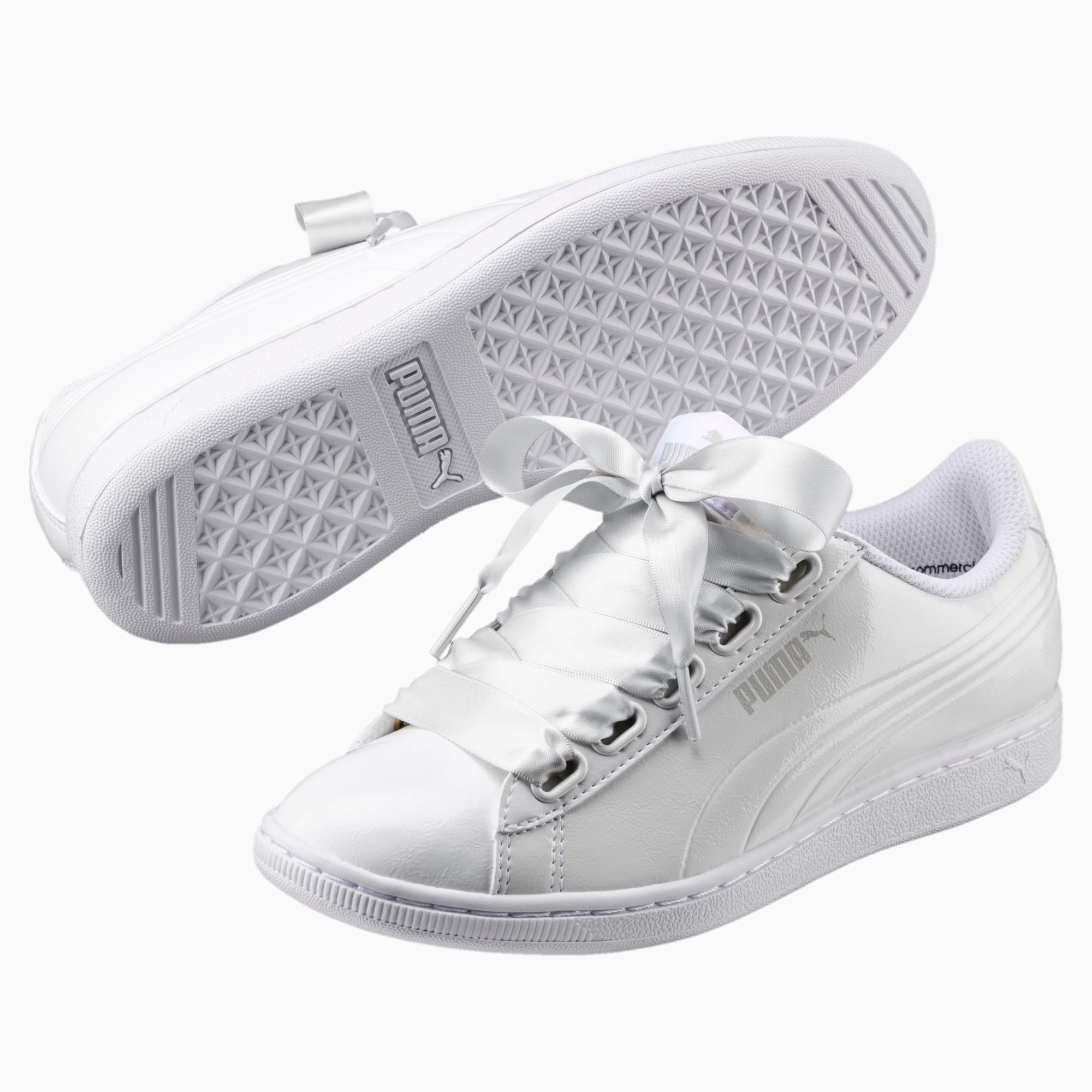 puma vikky platform patent white