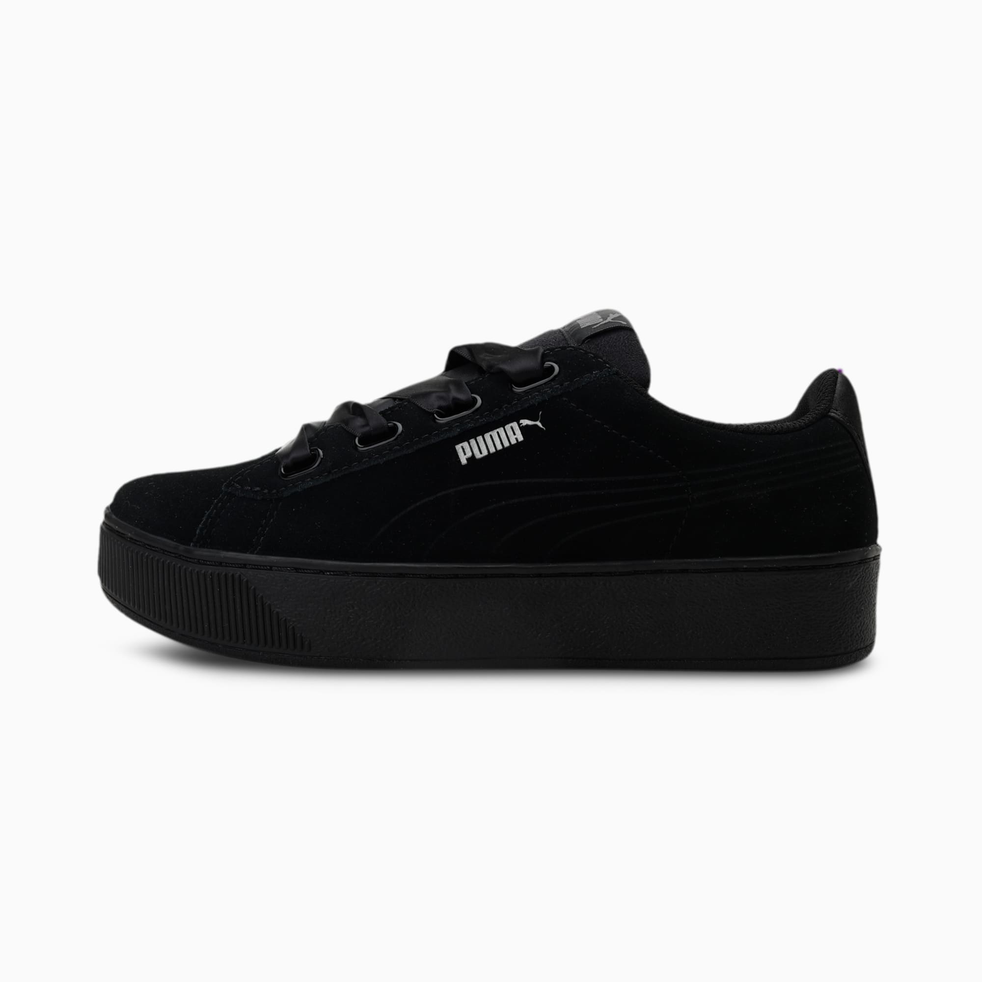 puma vikky platform ribbon black