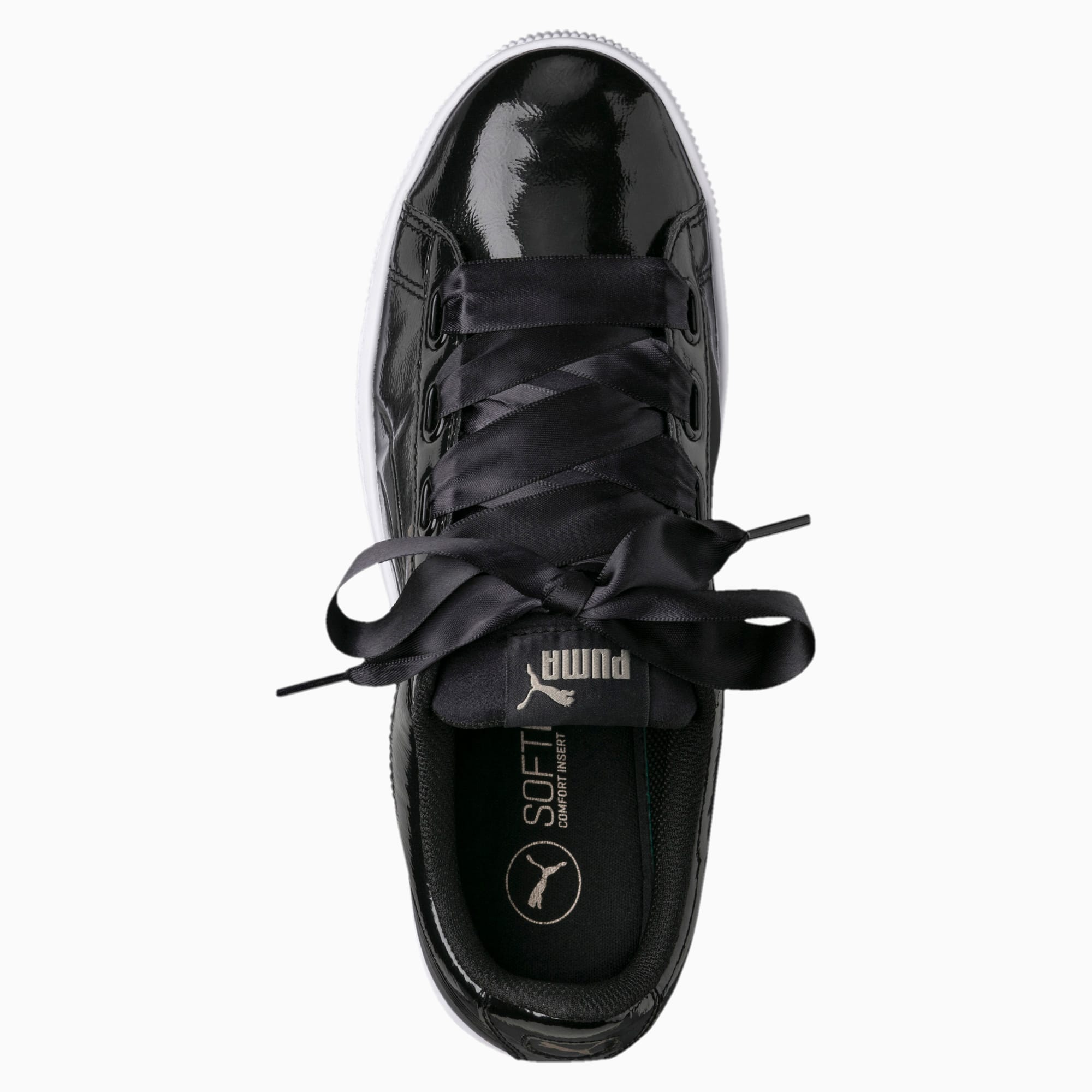 Puma vikky platform ribbon trainers ladies hotsell