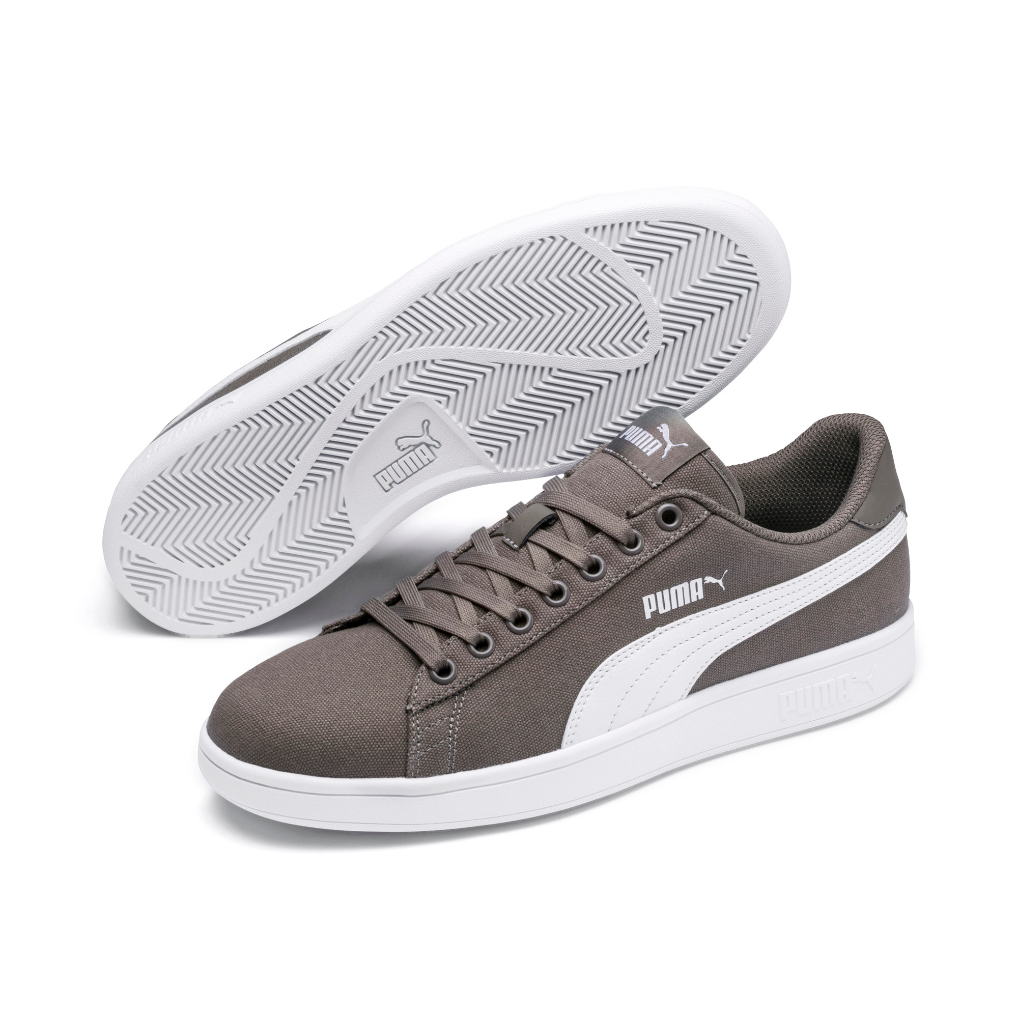 puma canvas shoes white