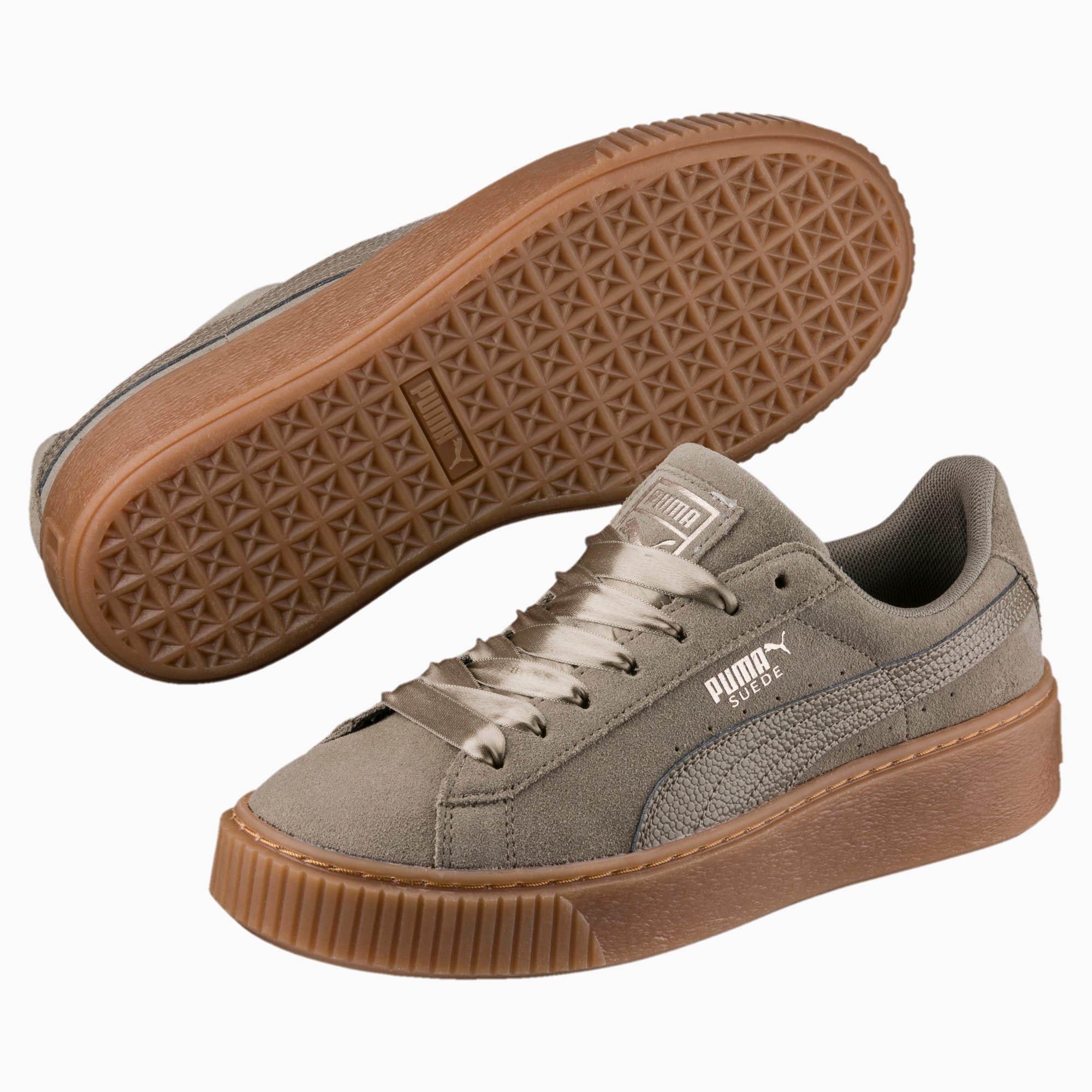 suede platform bubble