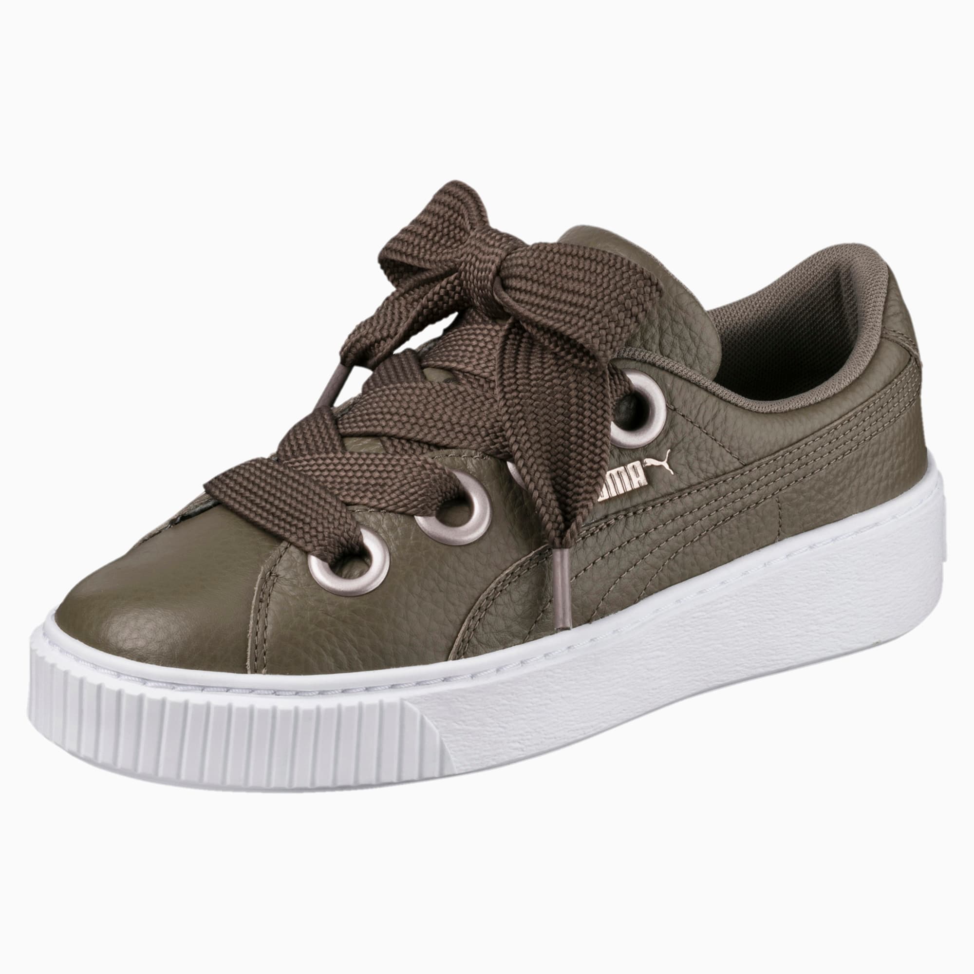 puma platform kiss leather