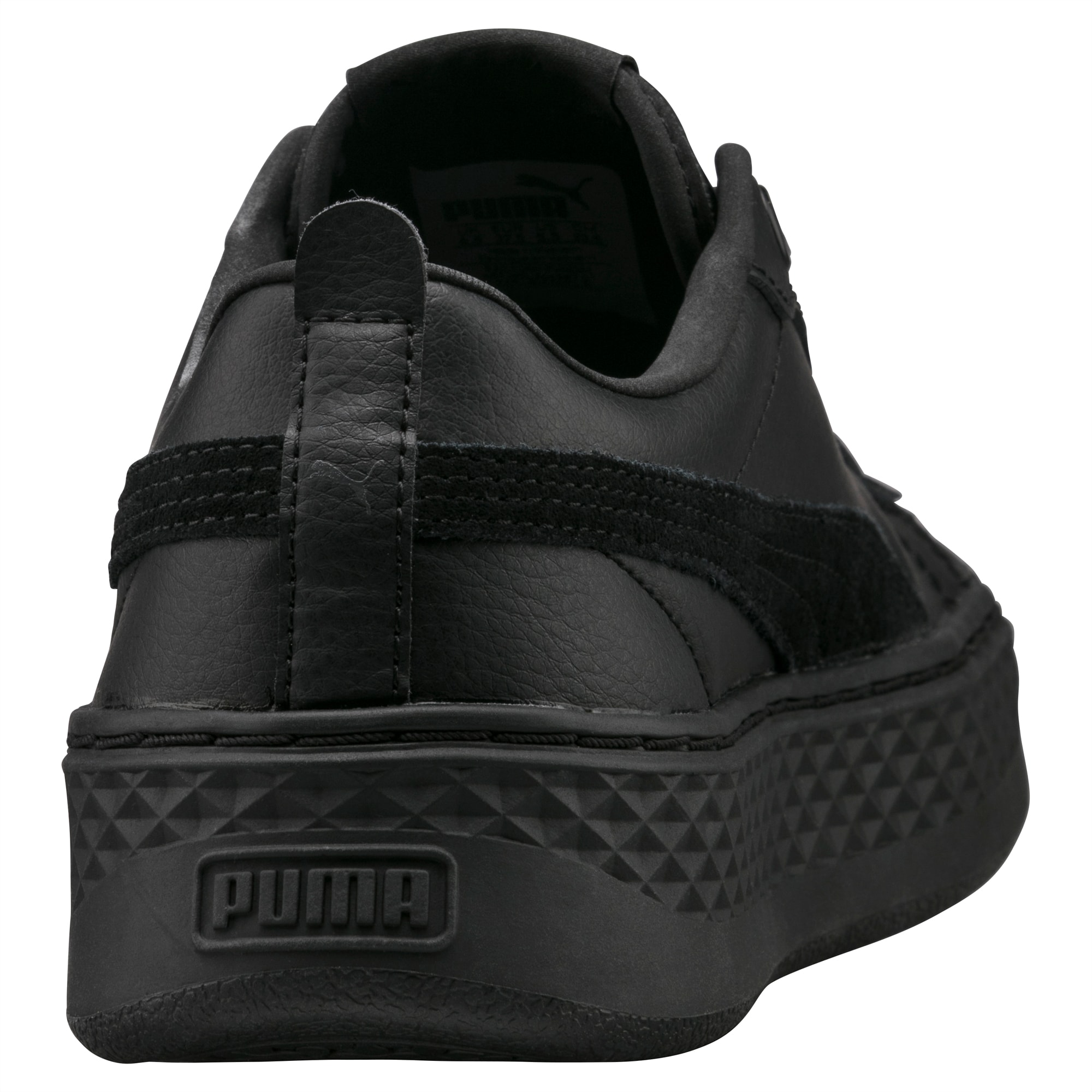puma smash platform black