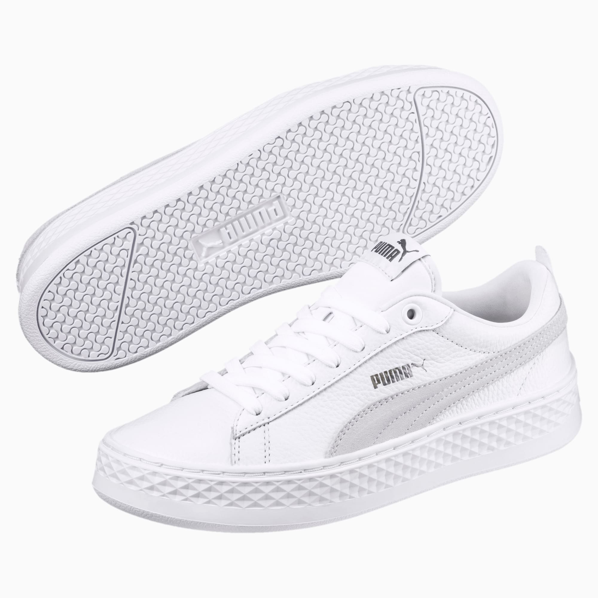 puma smash platform suede trainer