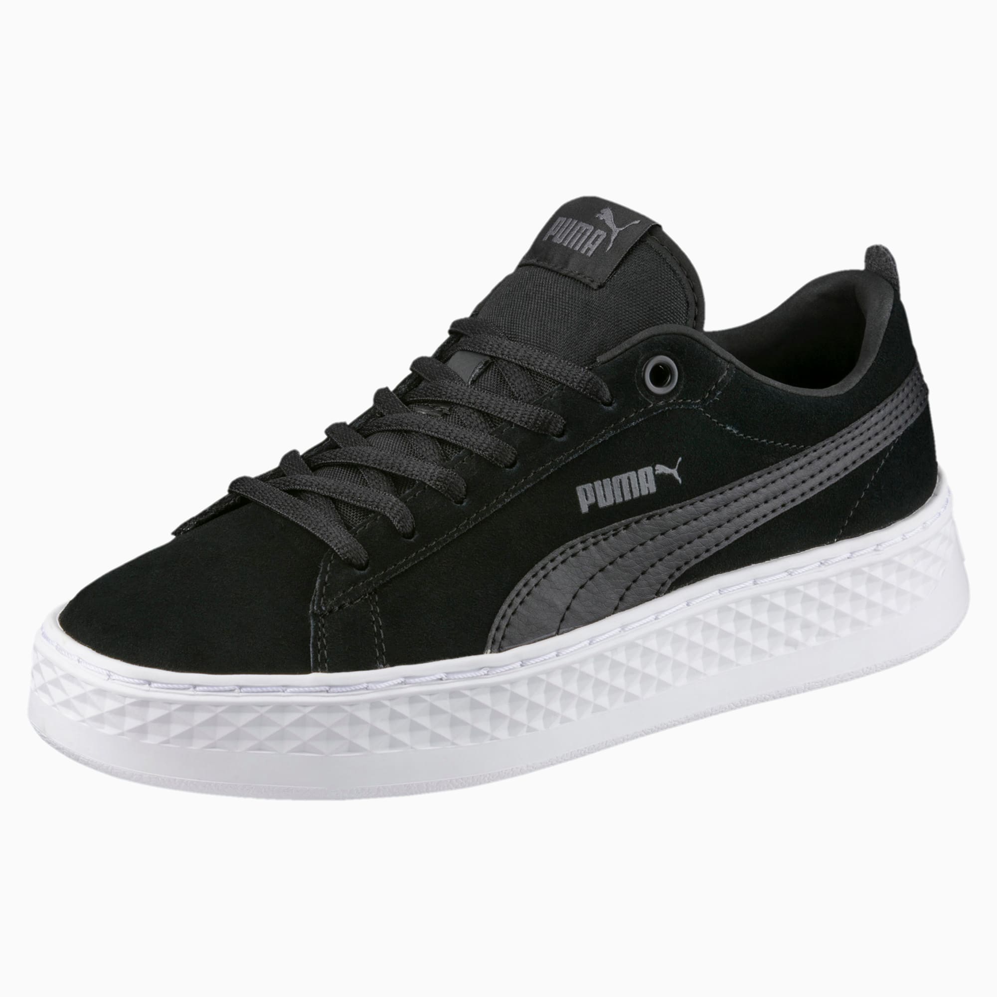 puma black and white platform