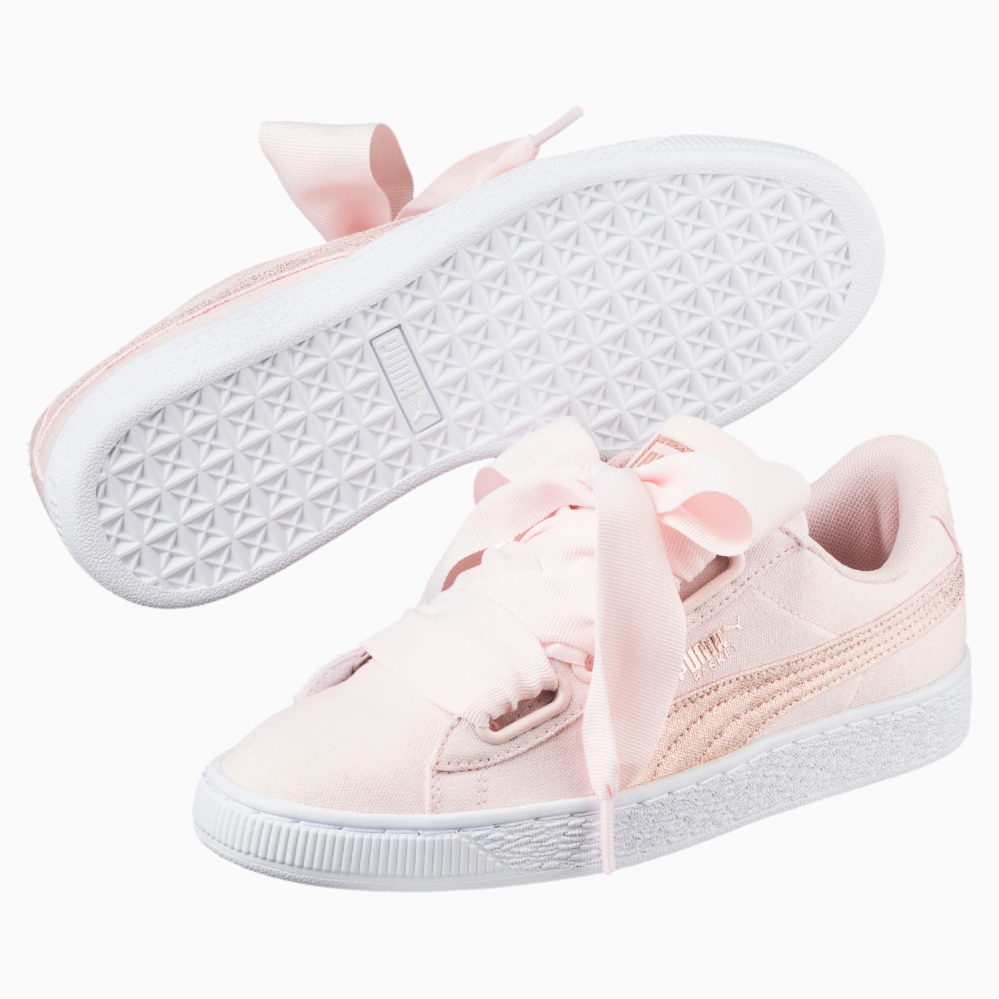 basket heart canvas women's sneakers