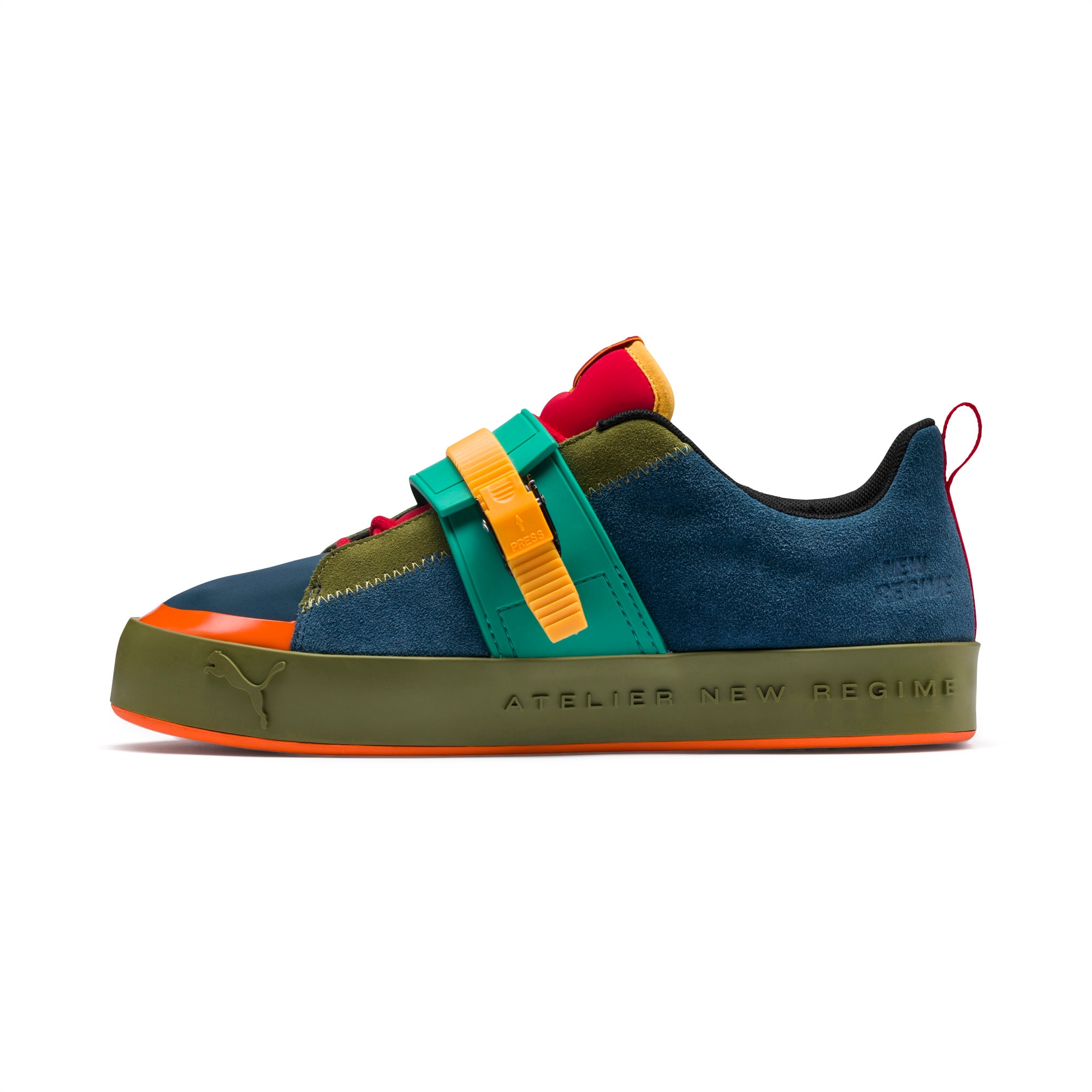 puma x atelier new regime court platform brace sneakers