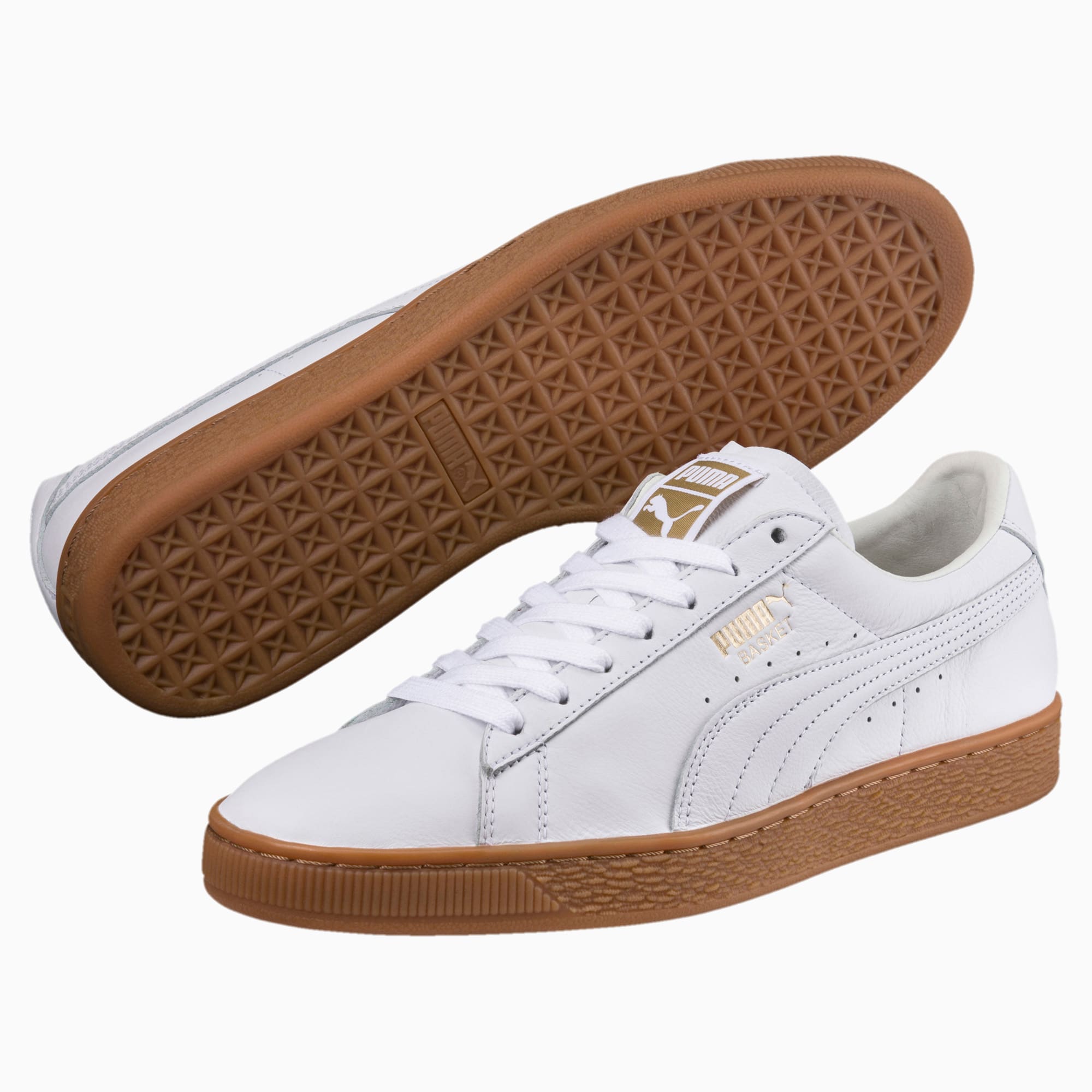 puma white gum sole