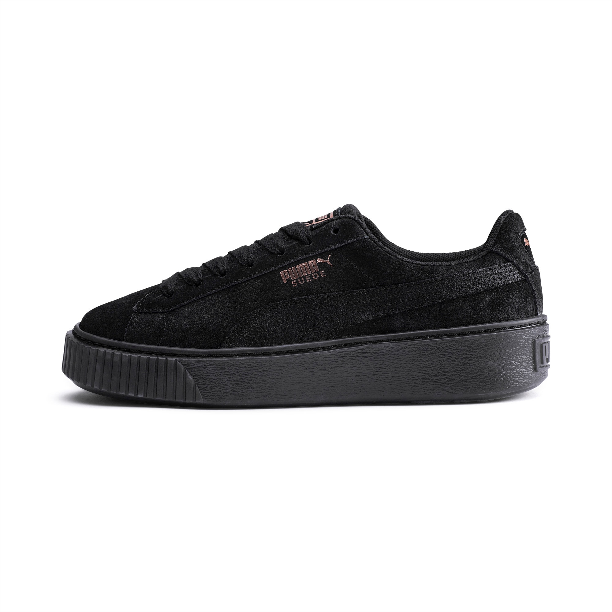 womens black suede puma shoes
