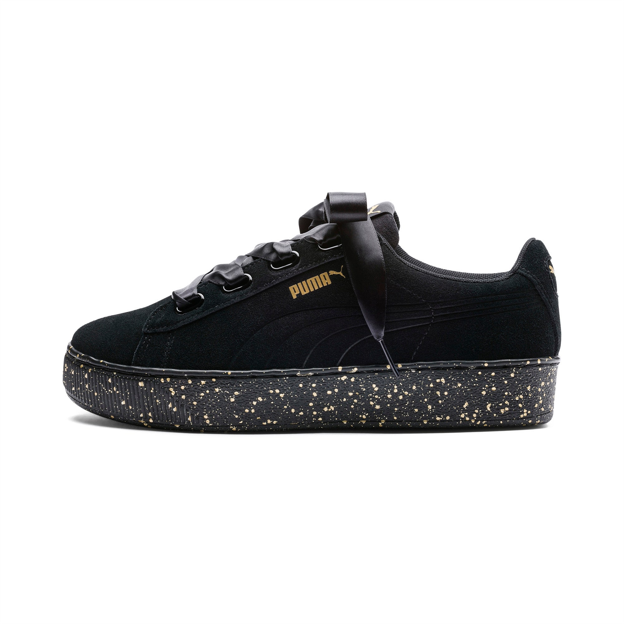 puma platform vikky ribbon