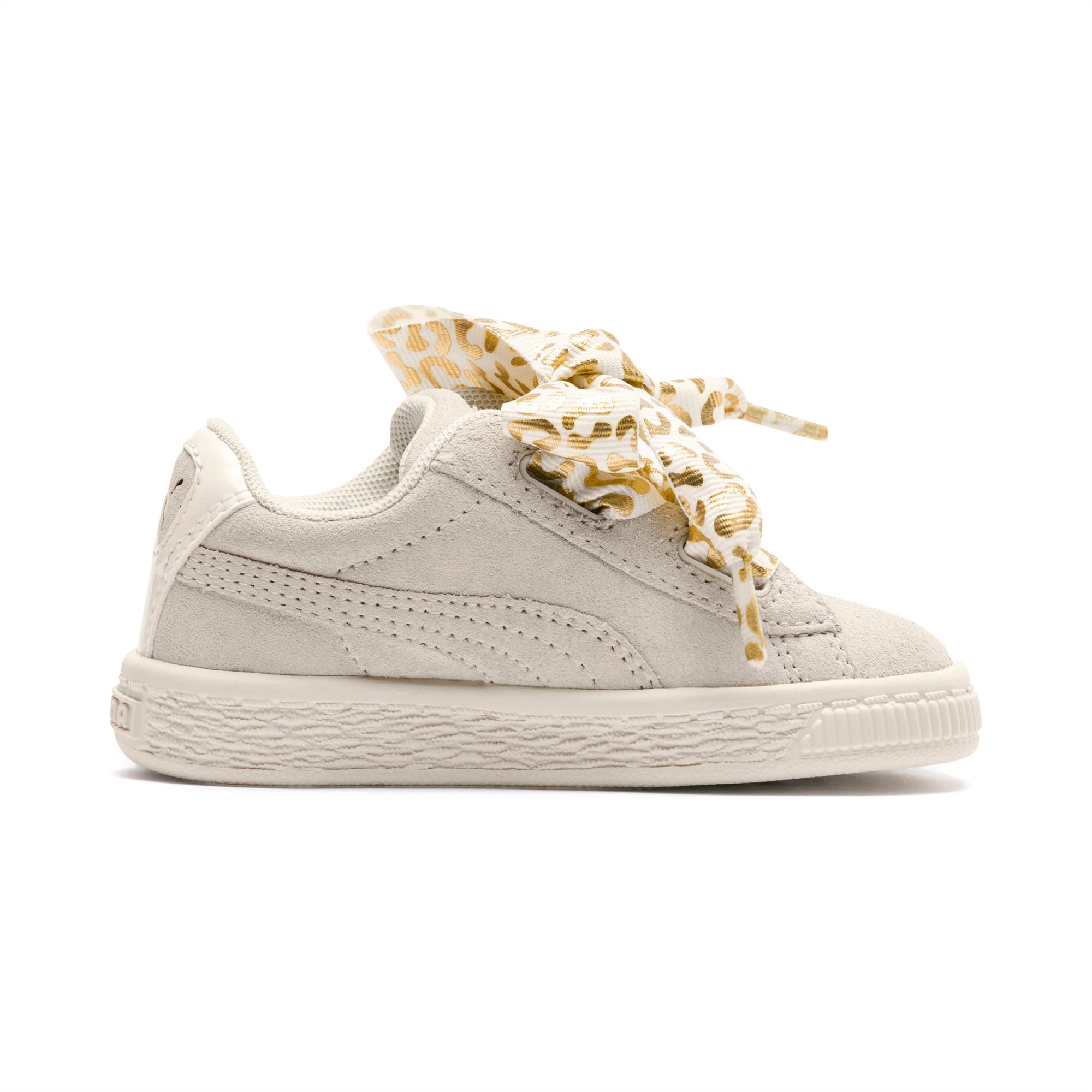puma suede heart bambino grigio