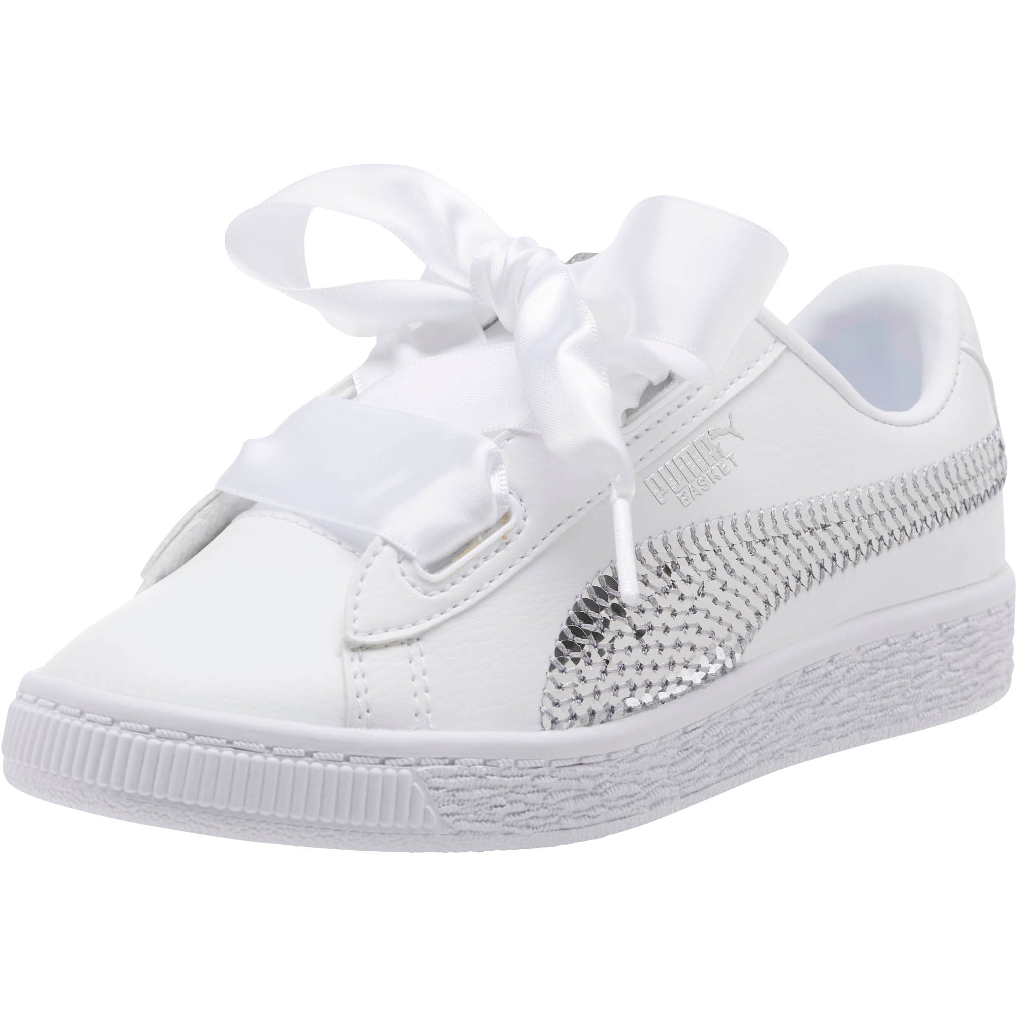 puma basket heart bling