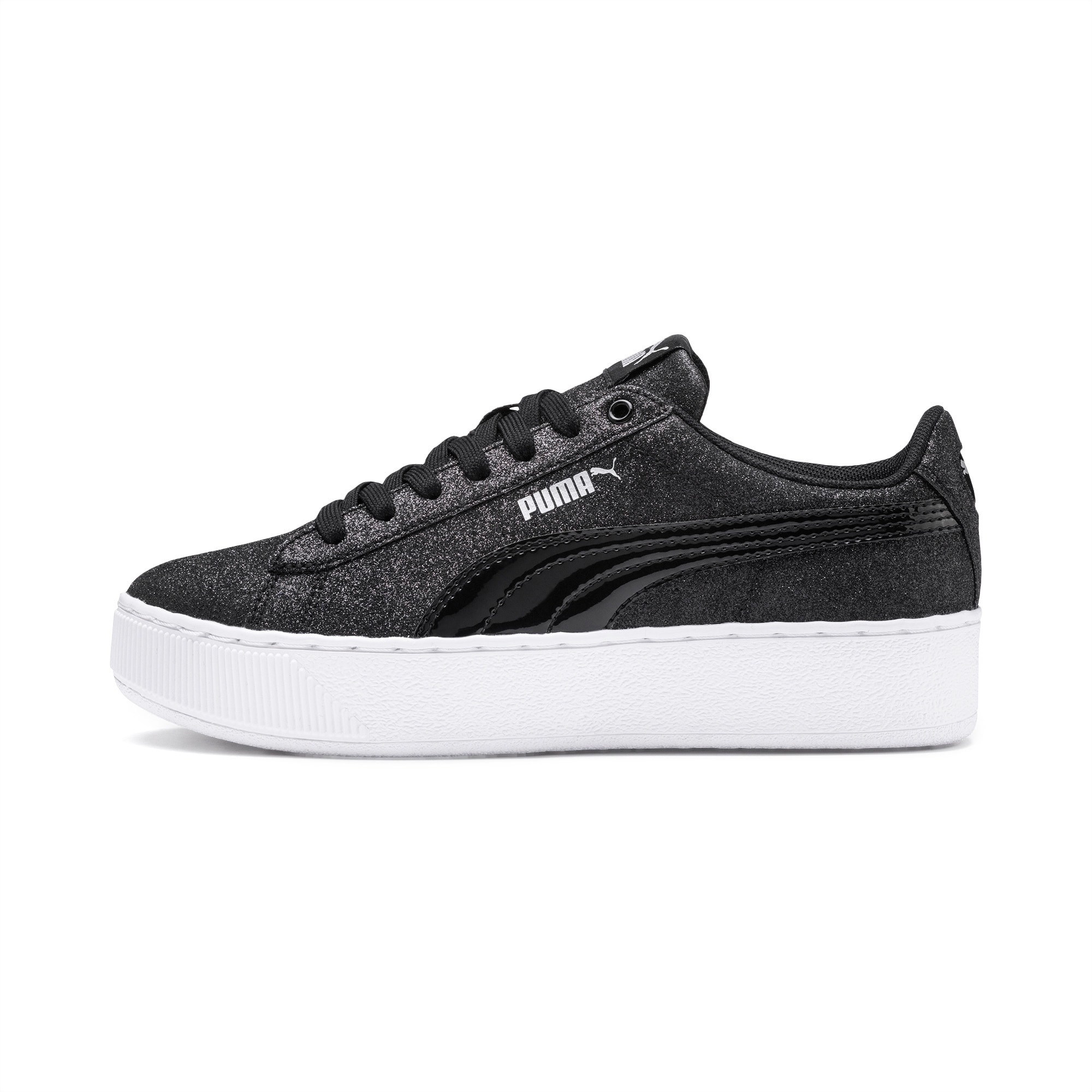 puma black vikky platform