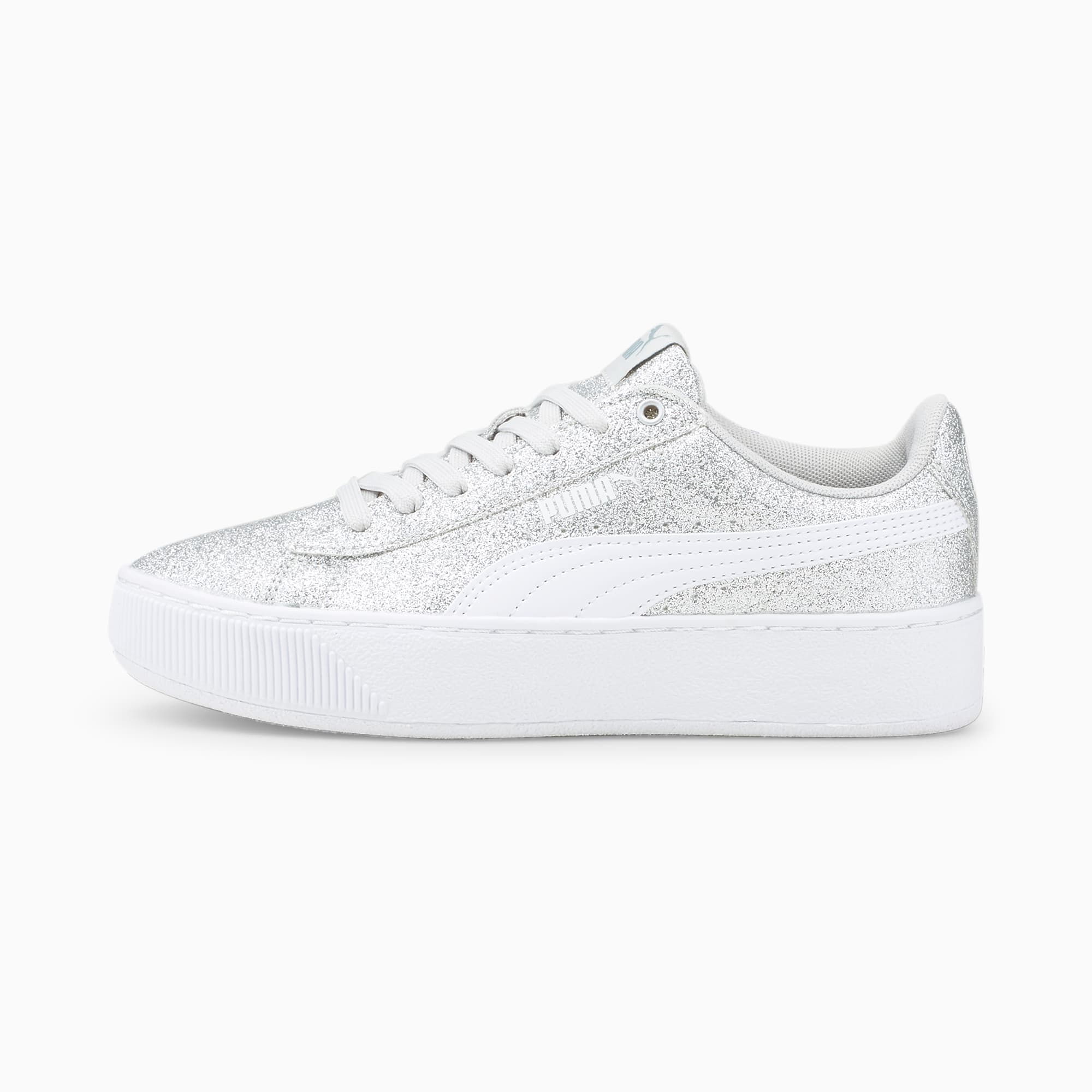 Puma vikky platform silver hot sale
