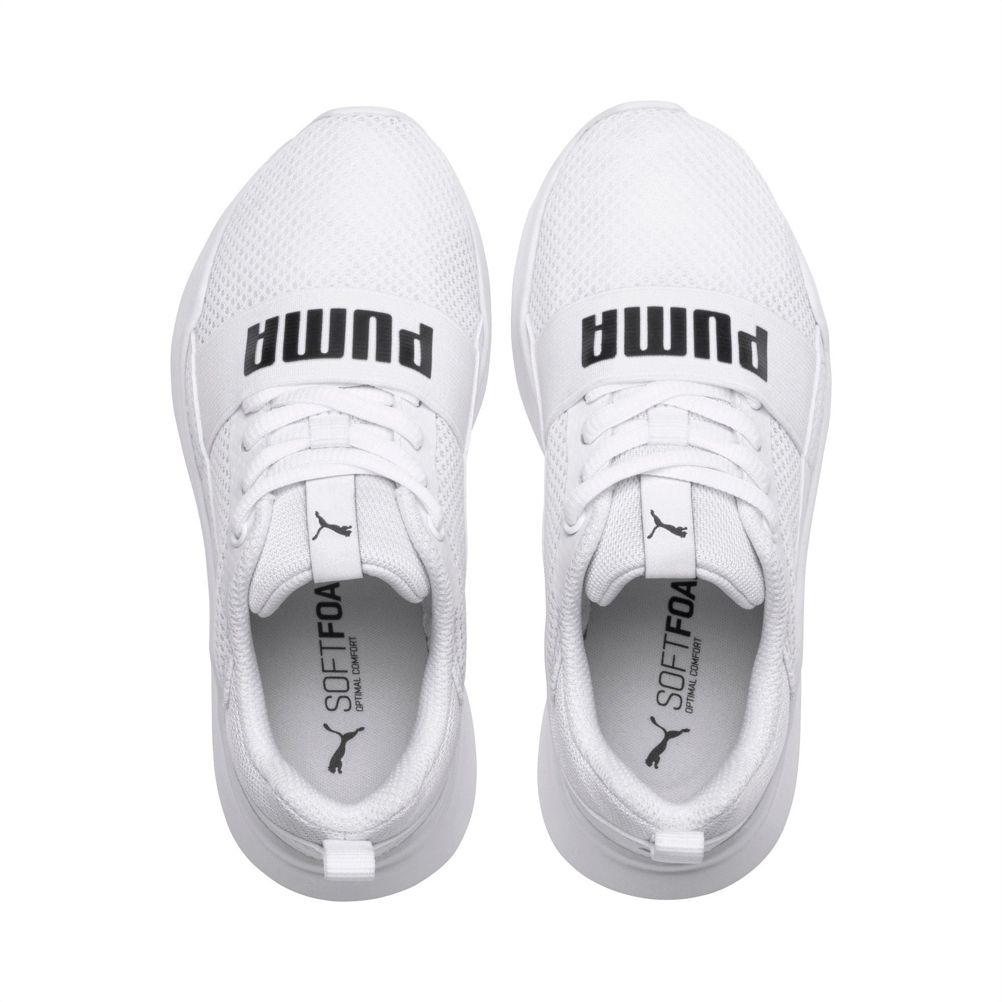 puma soft foam white shoes