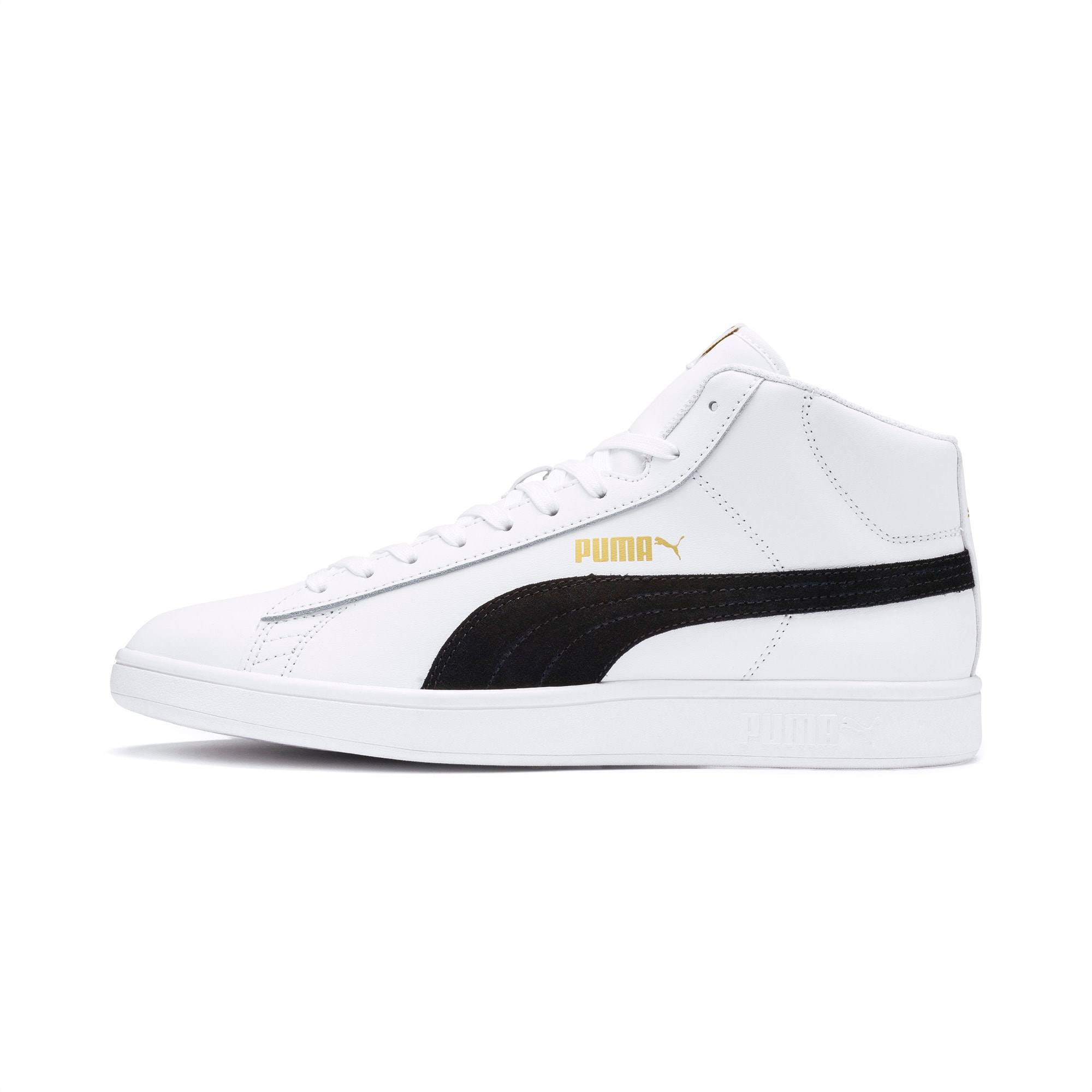 Smash v2 Mid-Cut Trainers | White-Black 