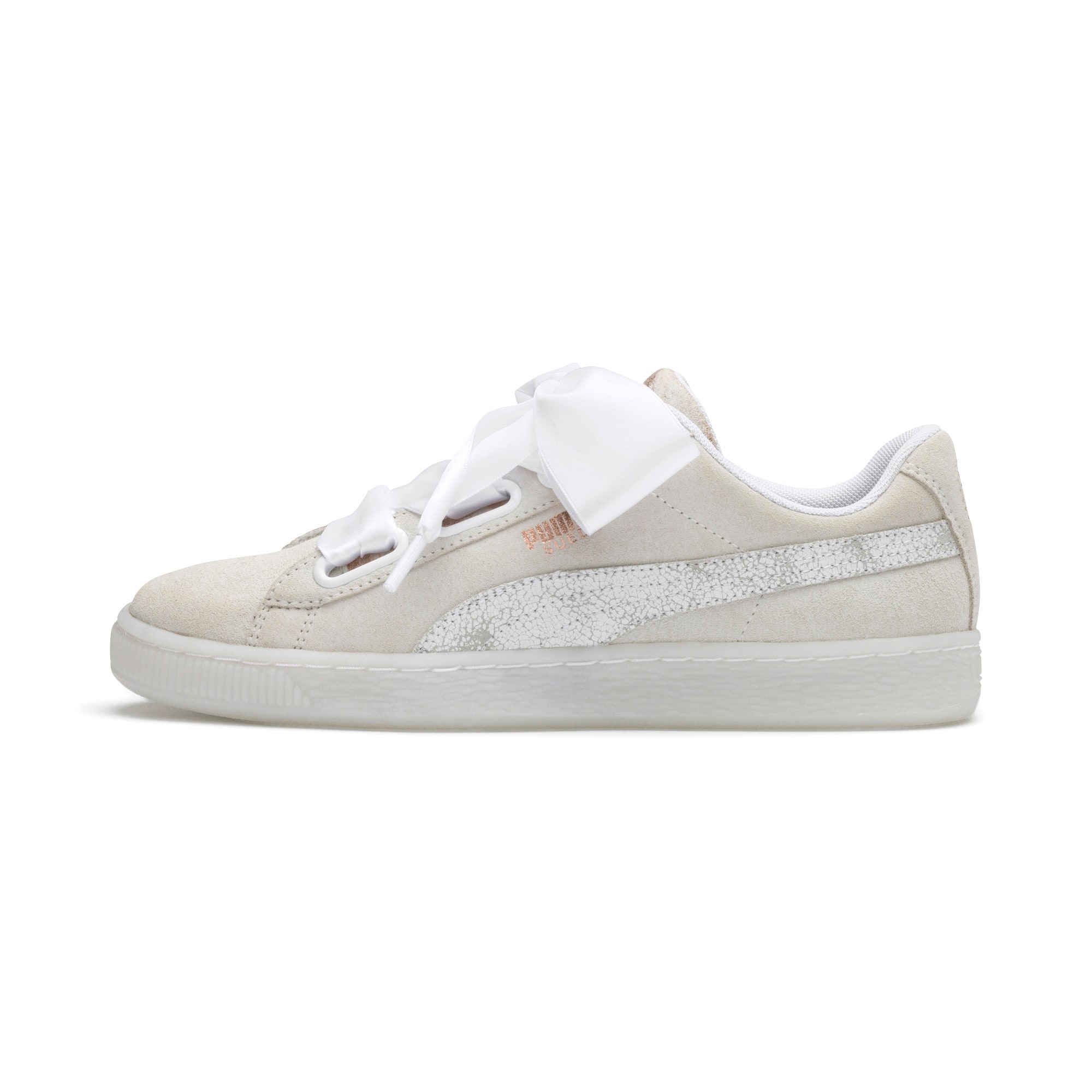 puma suede heart frosted