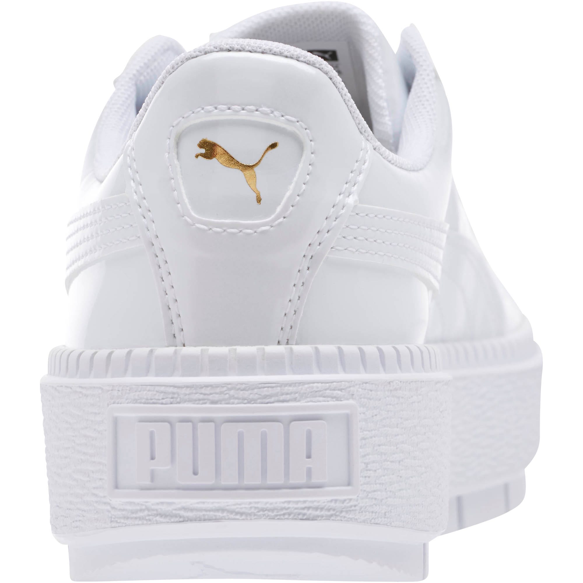 puma basket platform trace white