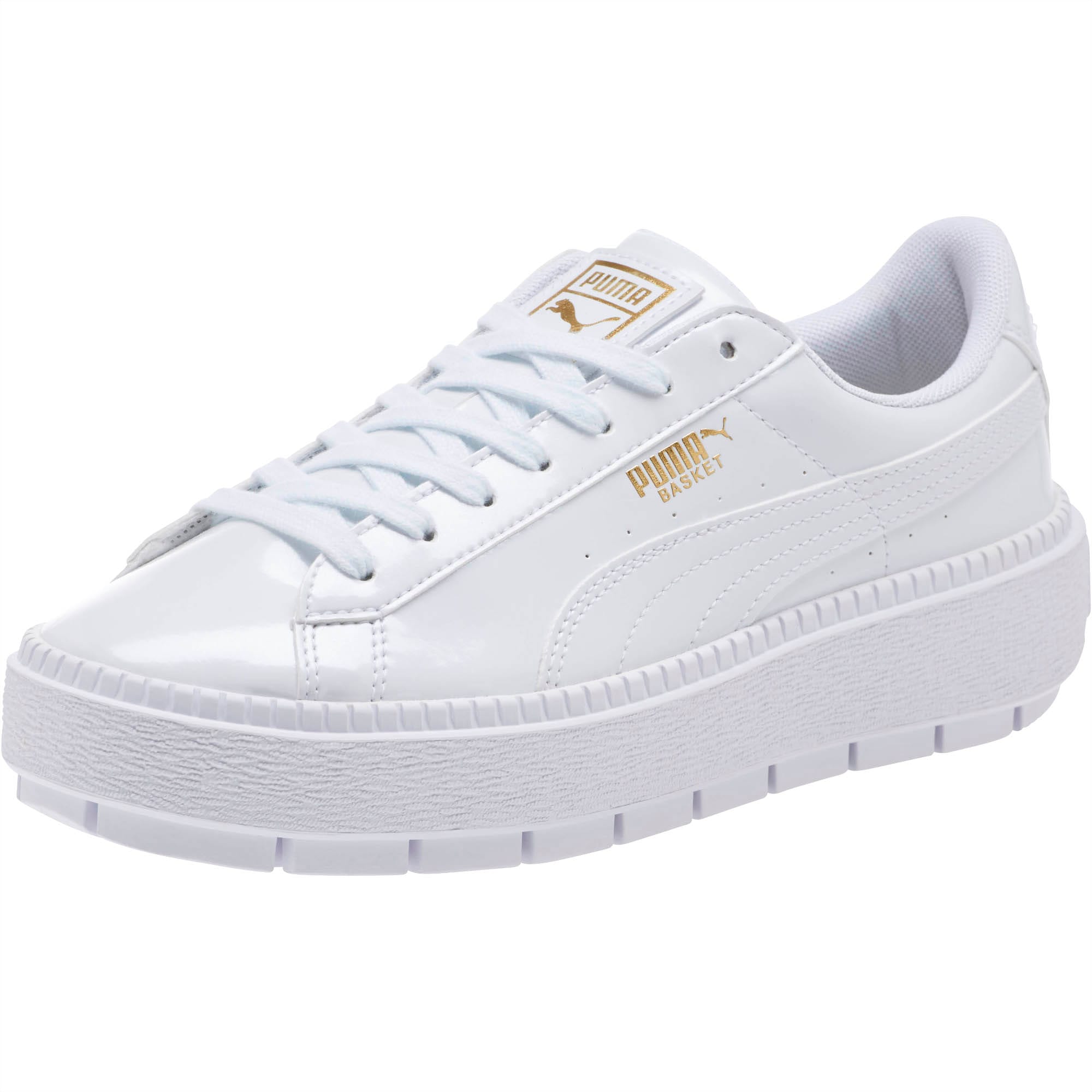 puma basket platform grey