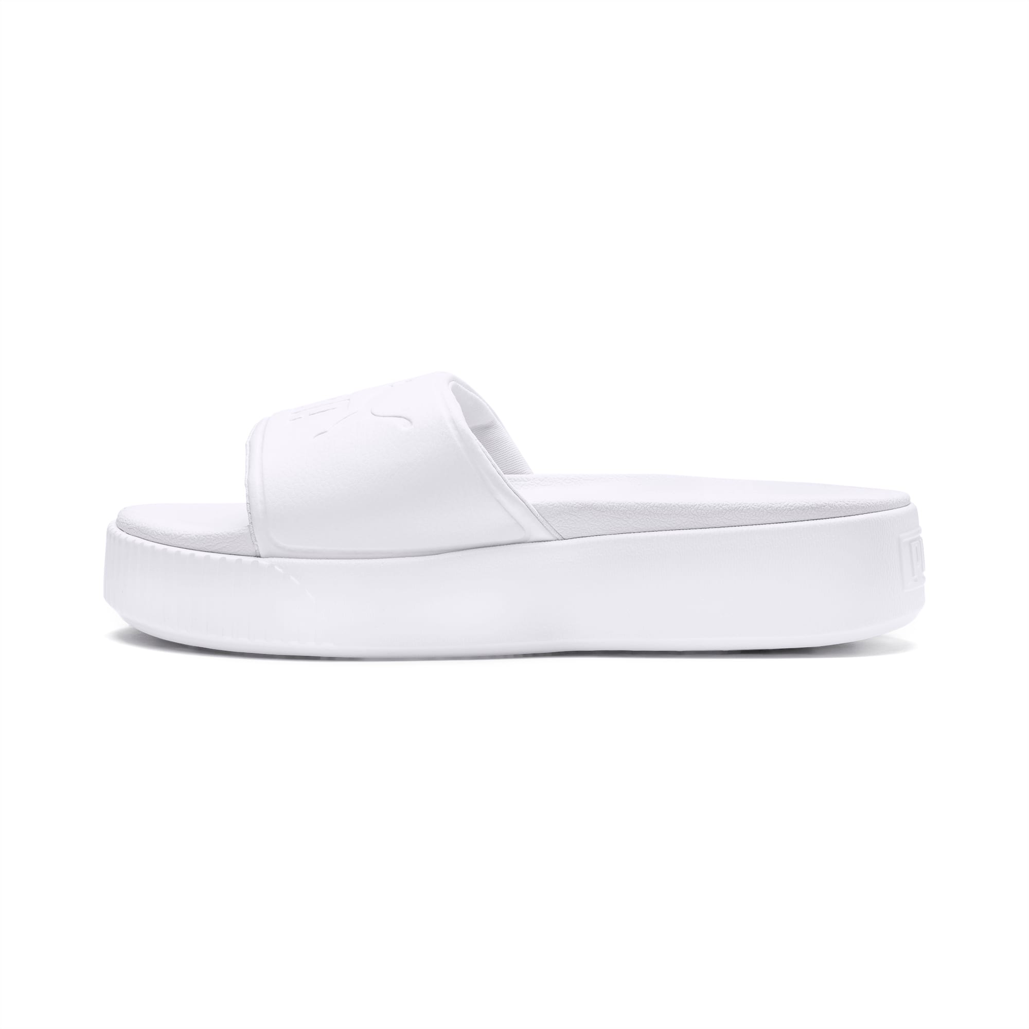 Puma slides womens white Clearance
