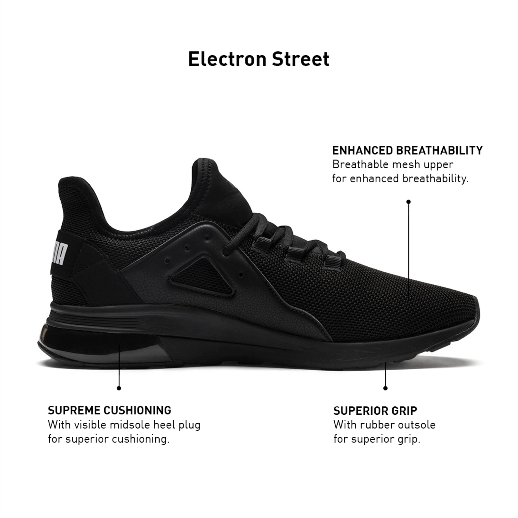 Puma men's electron street sneaker top