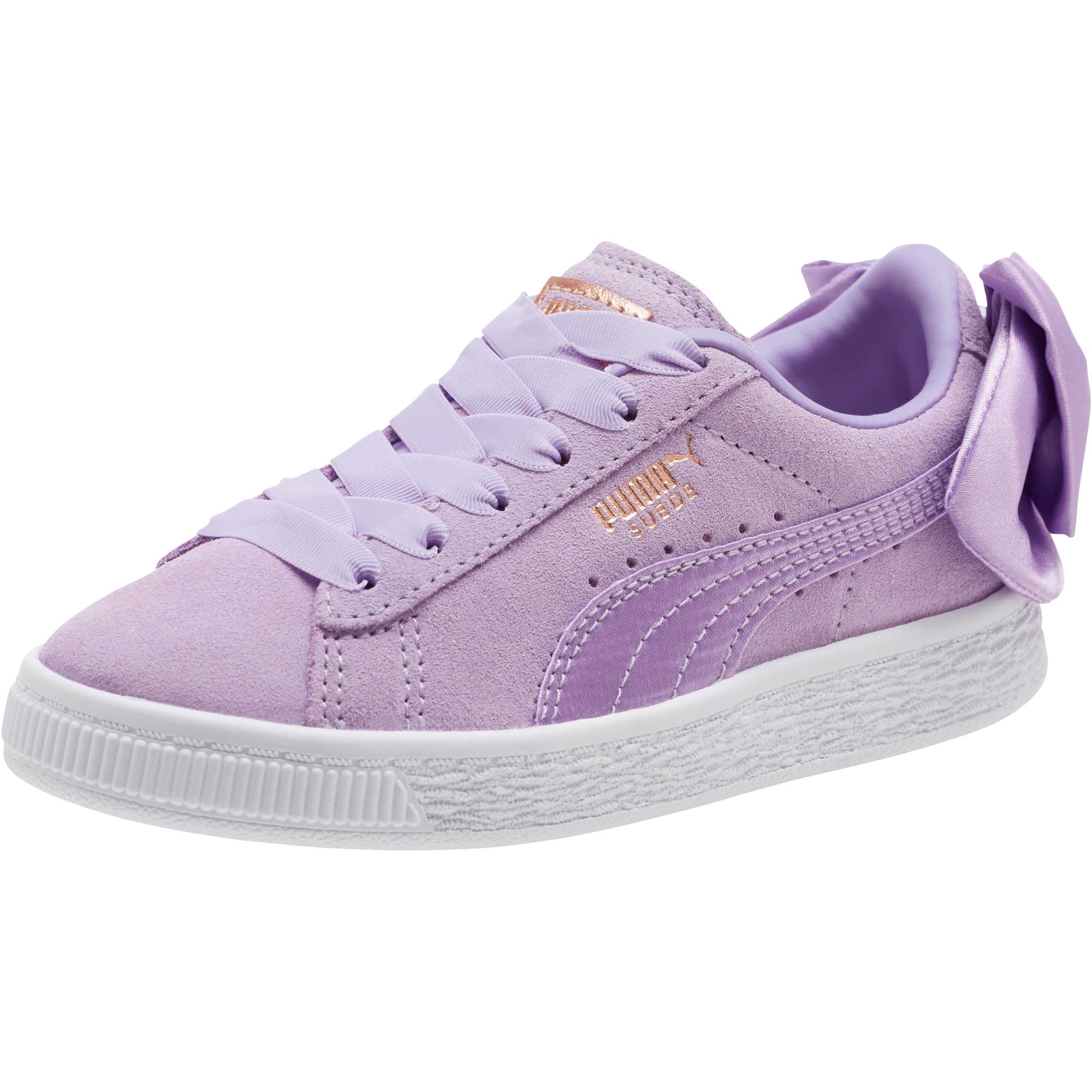 Puma Suede Bow Jr 367316 03 - Violet Rose / Violet Rose - Rose