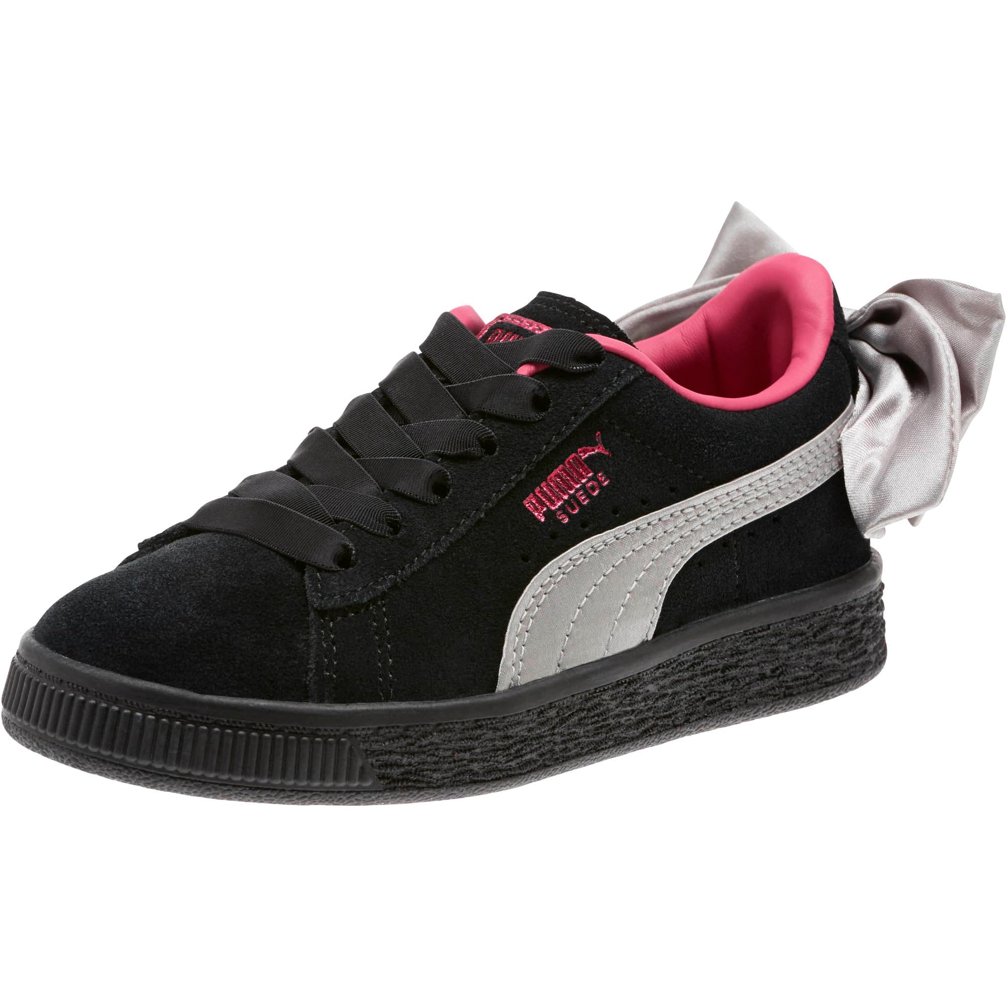 puma black bow trainers