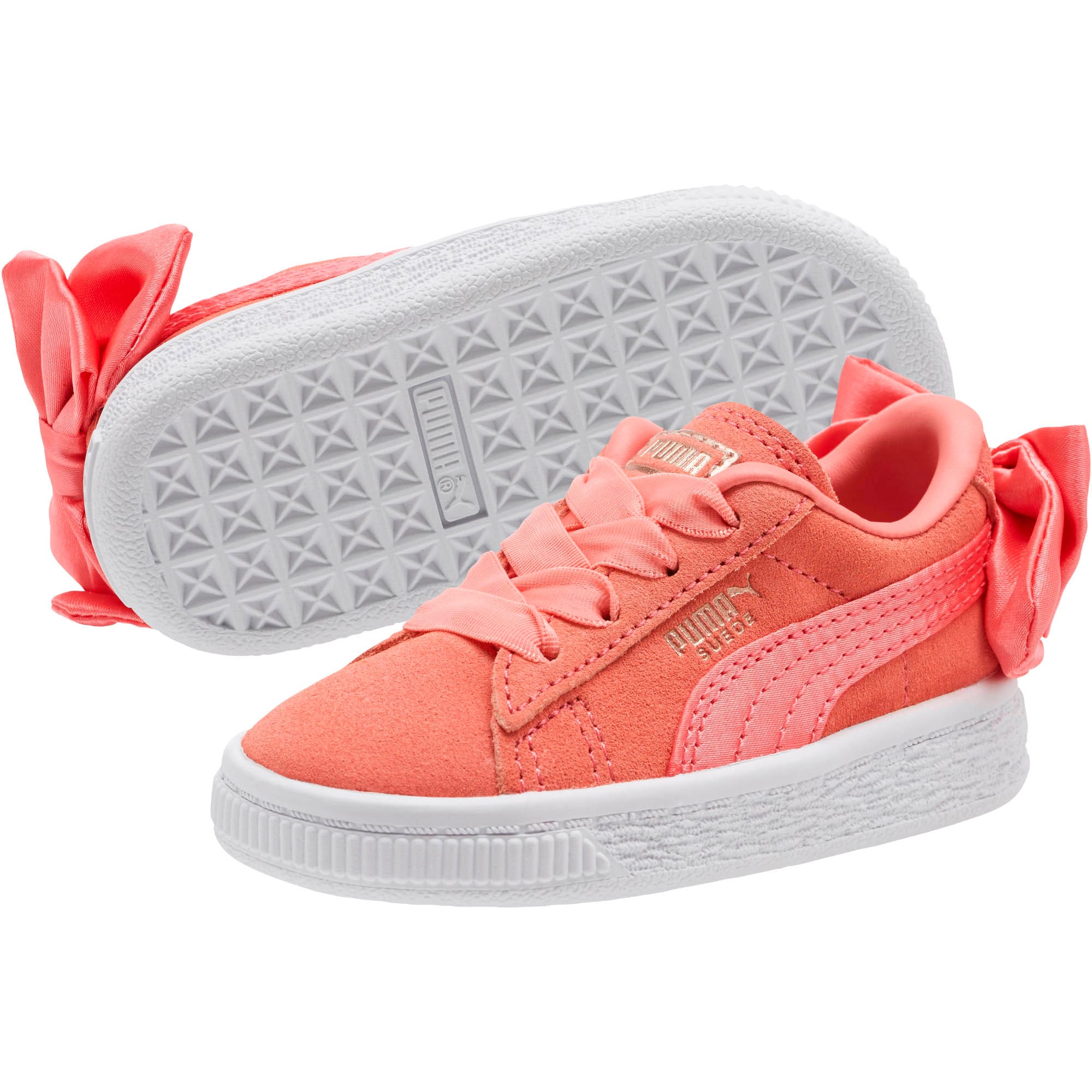 Puma bow shoes pink store