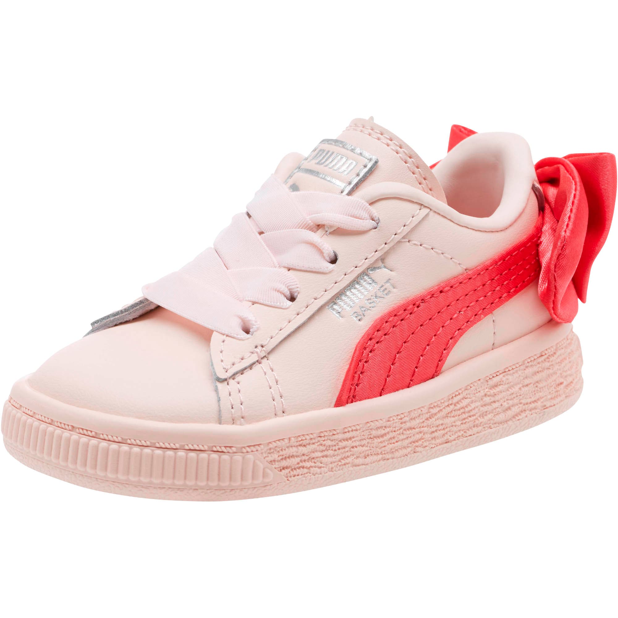 puma basket bow pink