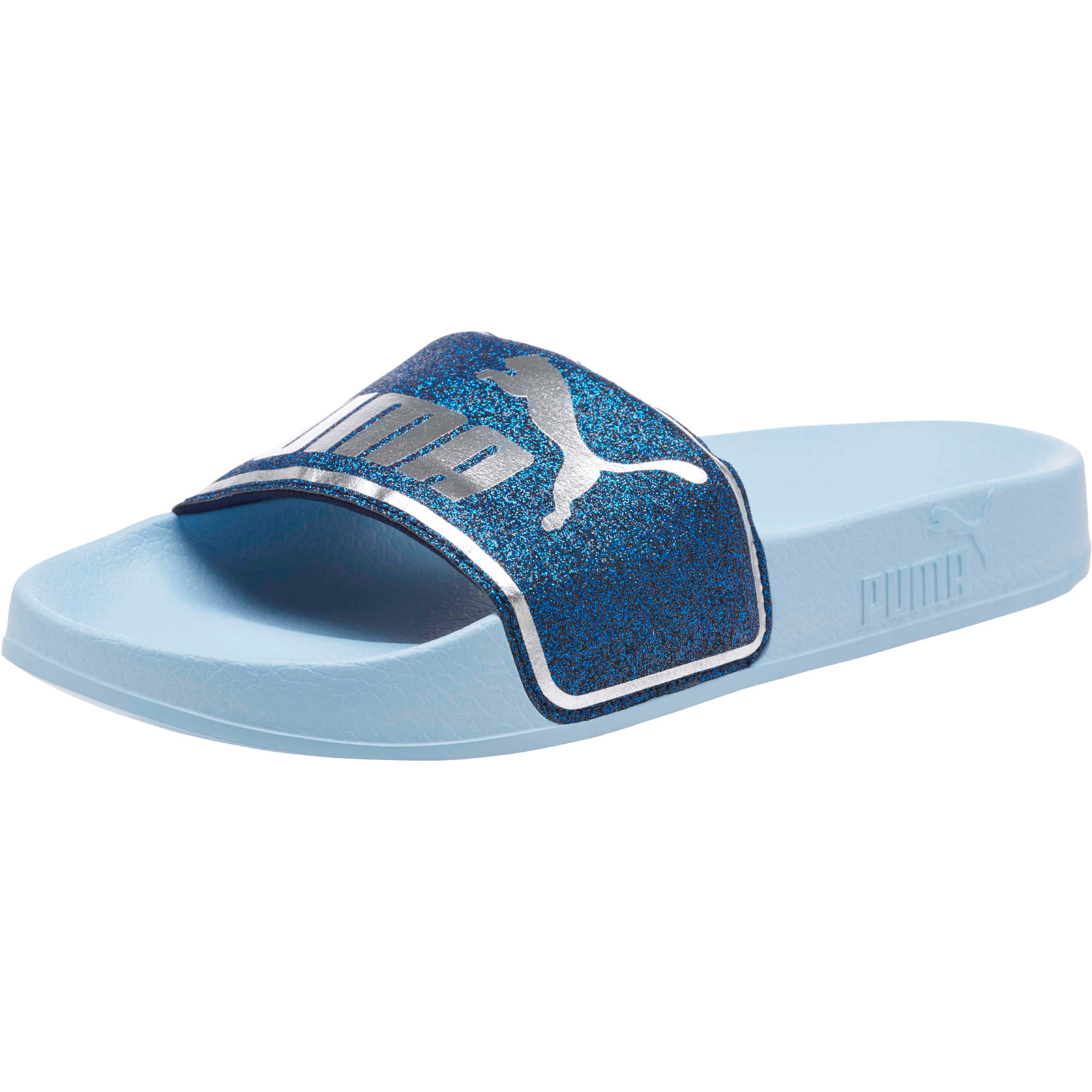 teal puma slides
