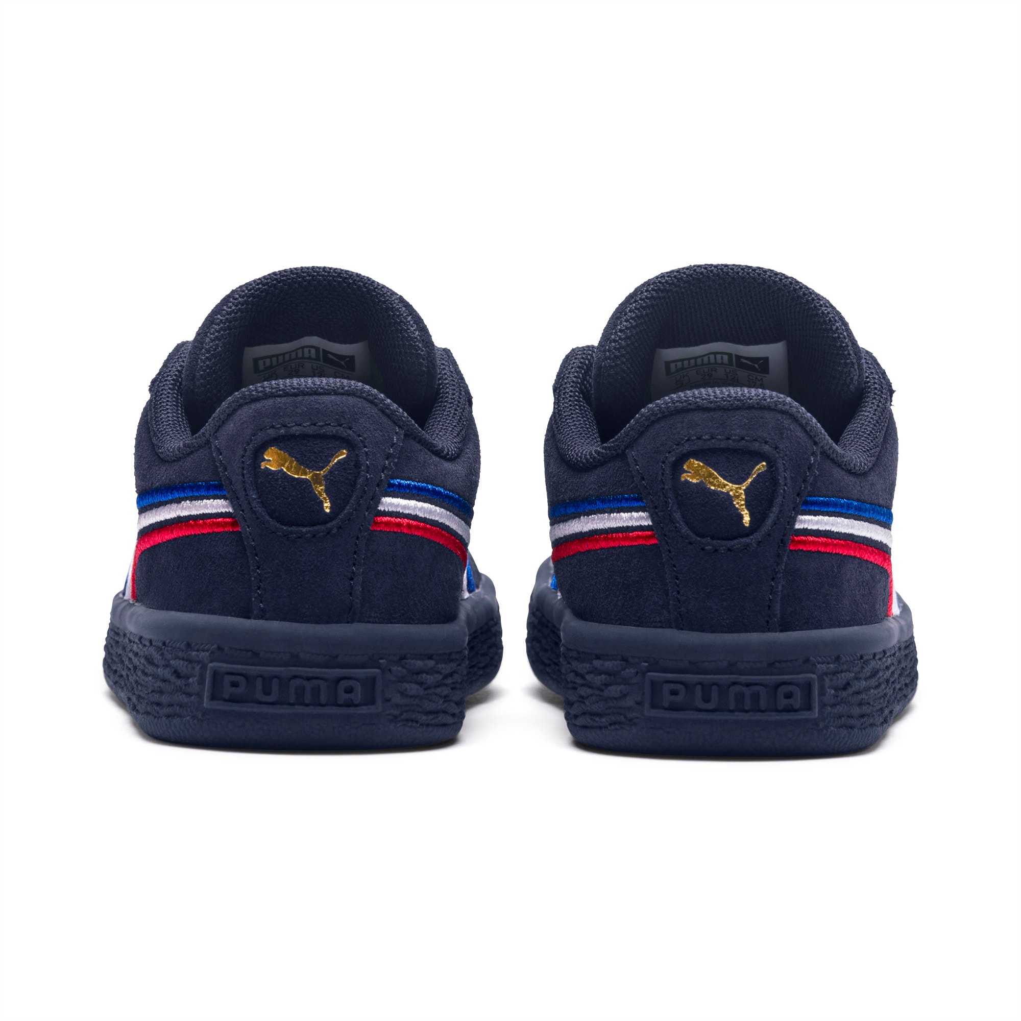Puma black suede classic embroidered trainers cheap