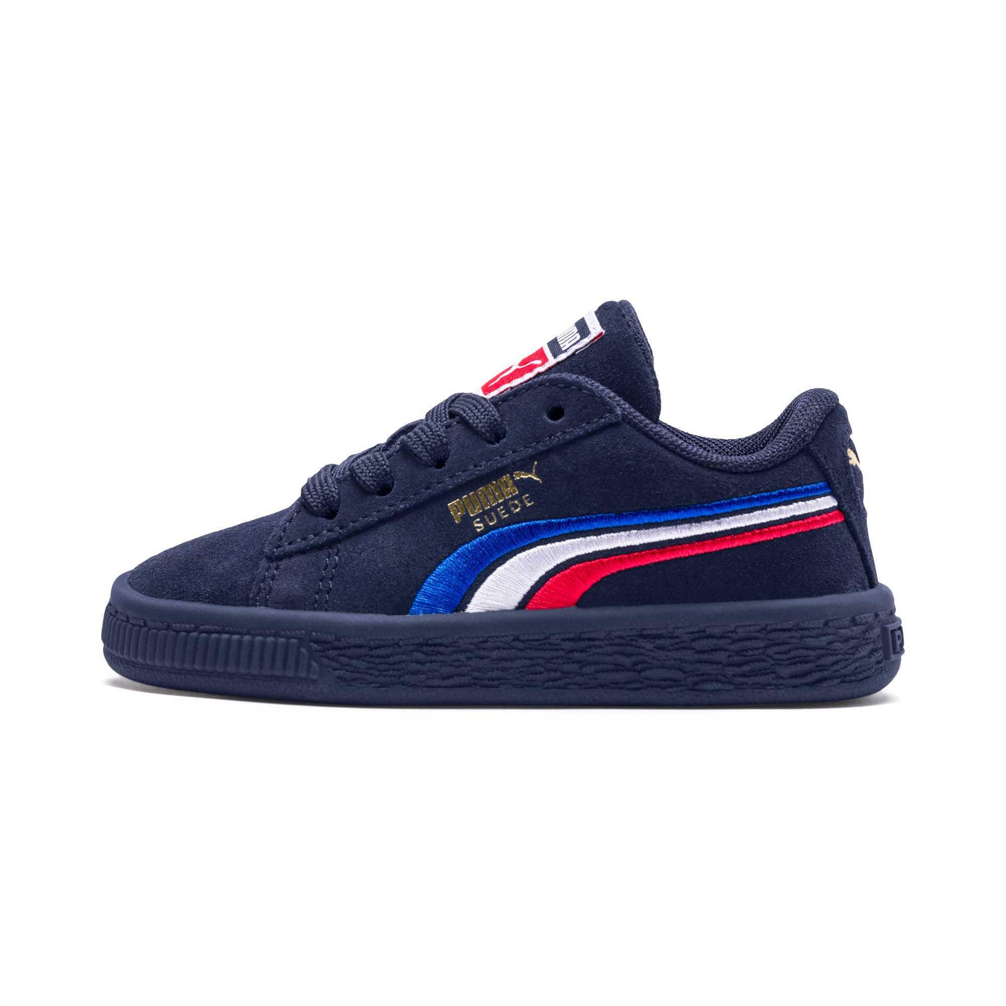 Suede Classic Multicolor Embroidery Little Kid's Shoes | PUMA US